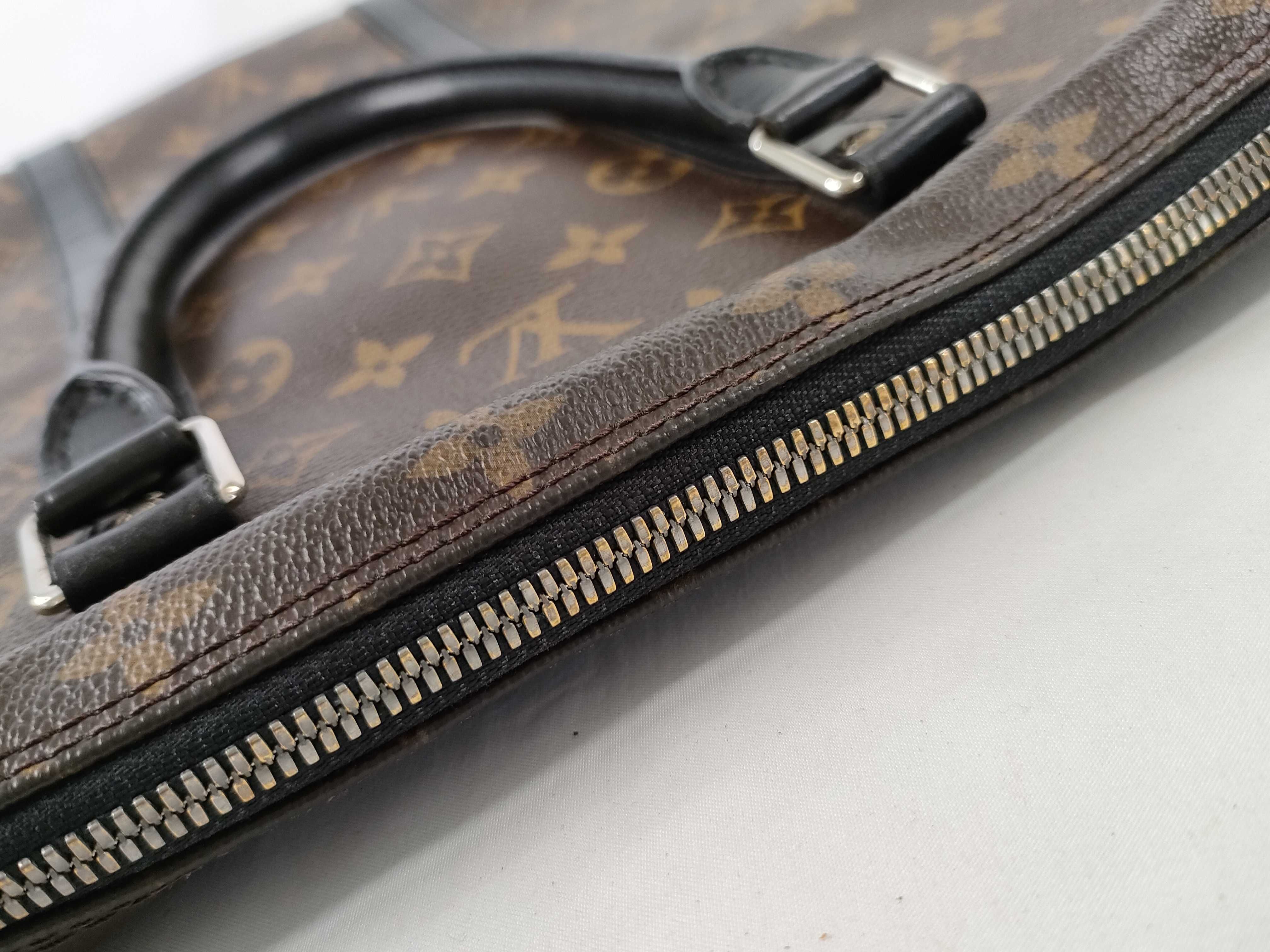 Monogram Macassar Louis Vuitton Monogram Macassar Port Document Voyage M40225 Business Bag — view 8
