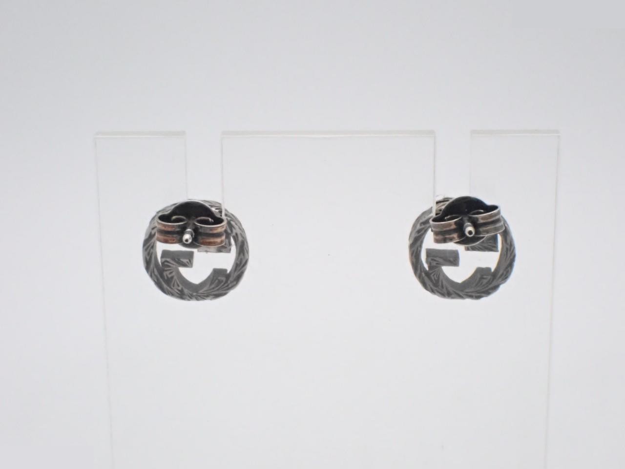 Interlocking G Earrings, SV925 / 2.9g — view 2