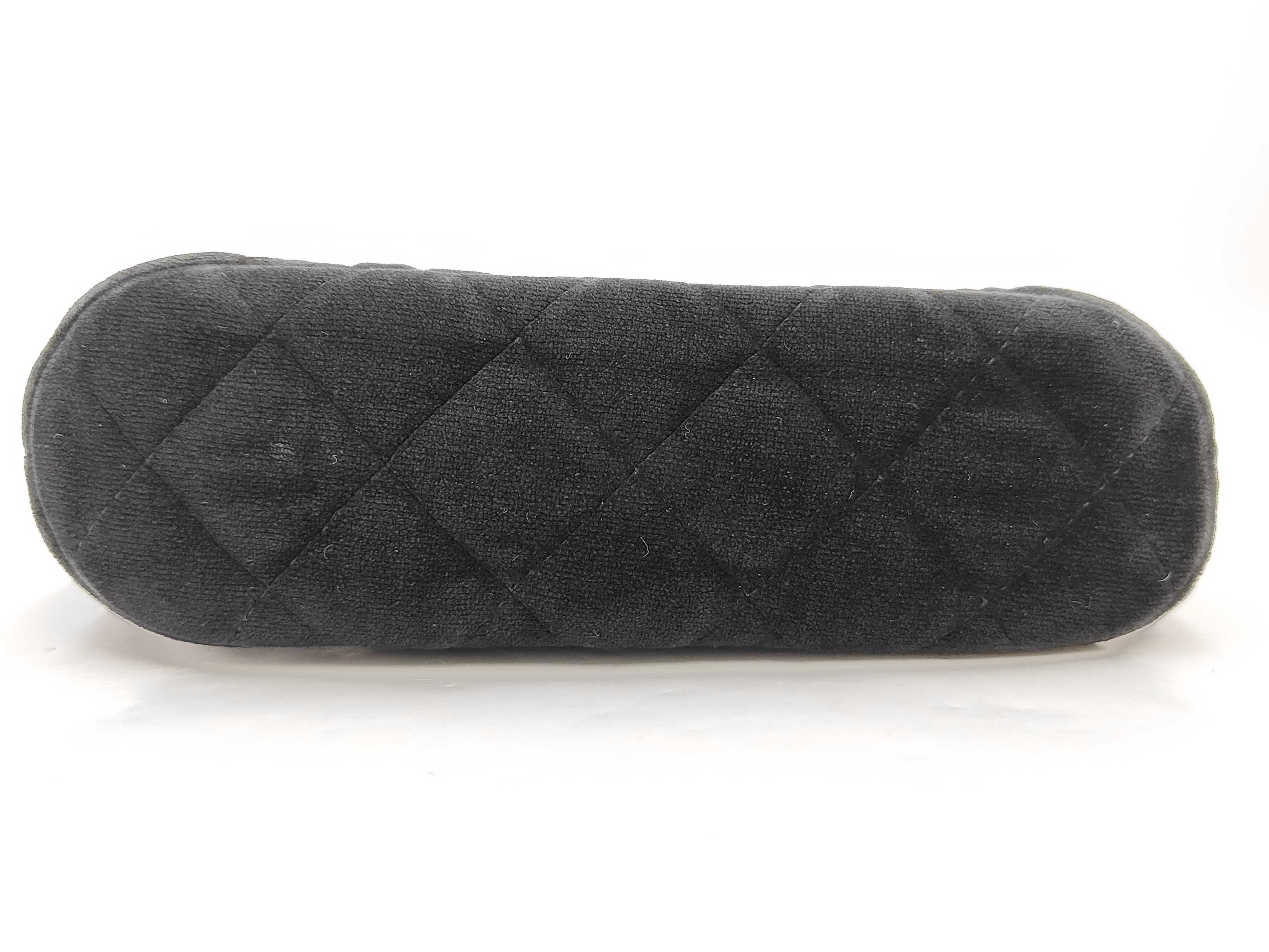 Velour Matelassé Black Shoulder Bag — view 12