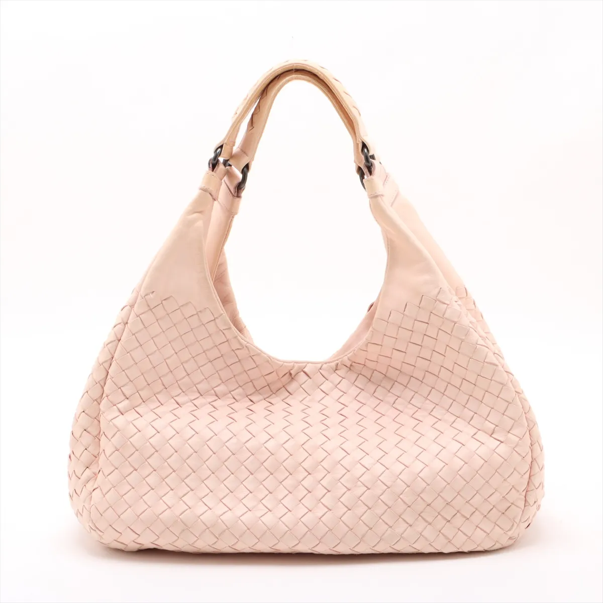 Intrecciato Campana Leather Shoulder Bag Pink 125787 — view 2