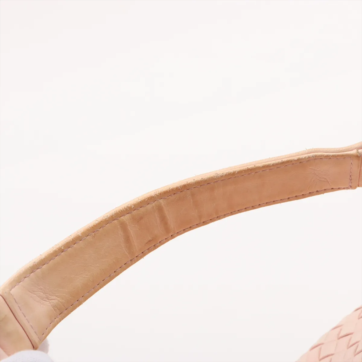 Intrecciato Campana Leather Shoulder Bag Pink 125787 — view 10
