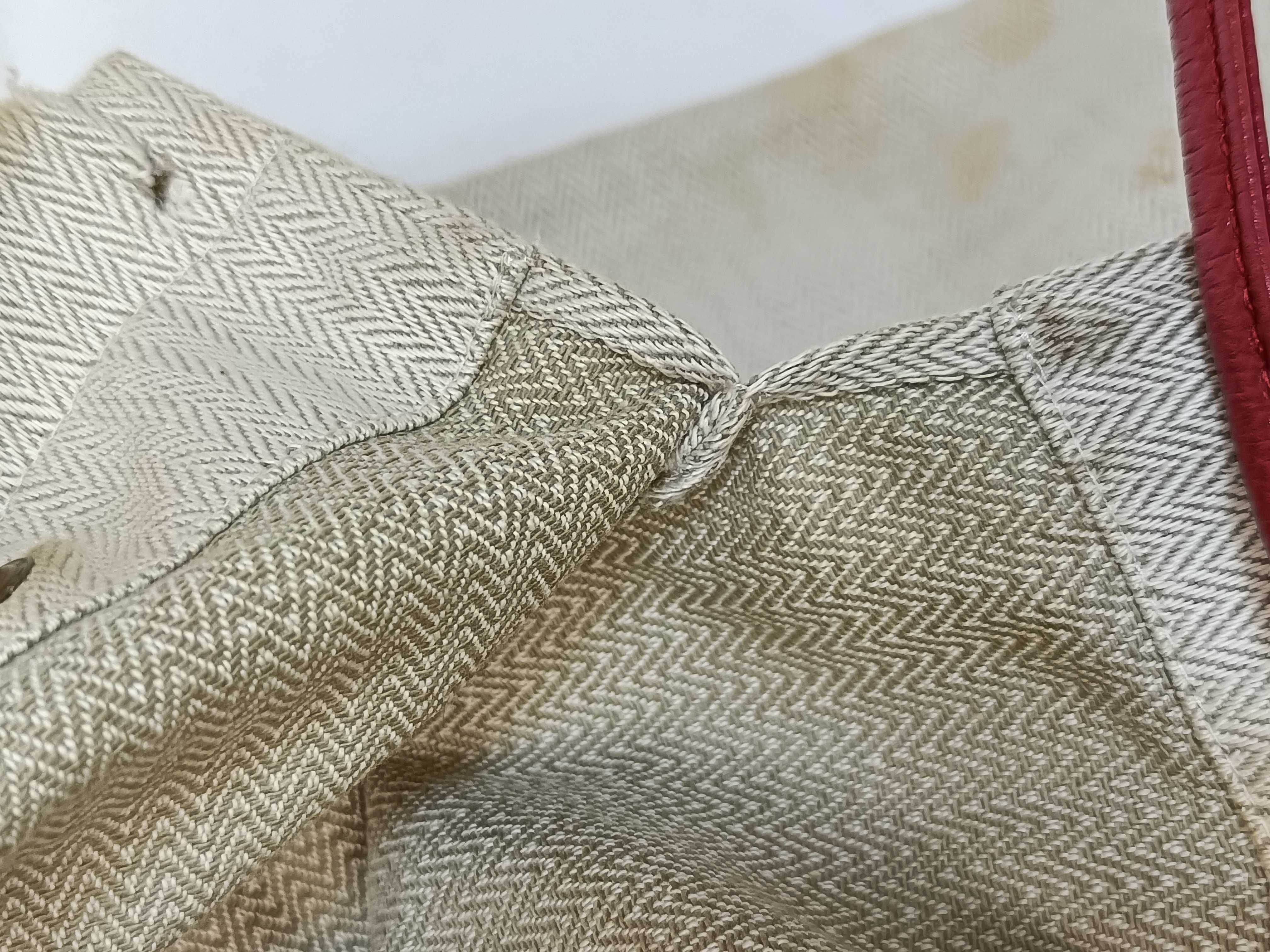 Aline MM Toile Chevron Shoulder Bag — view 12