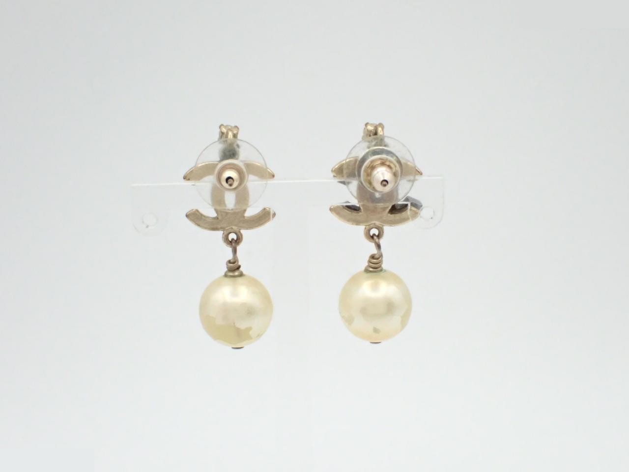 Rhinestone Coco Mark Earrings — view 2