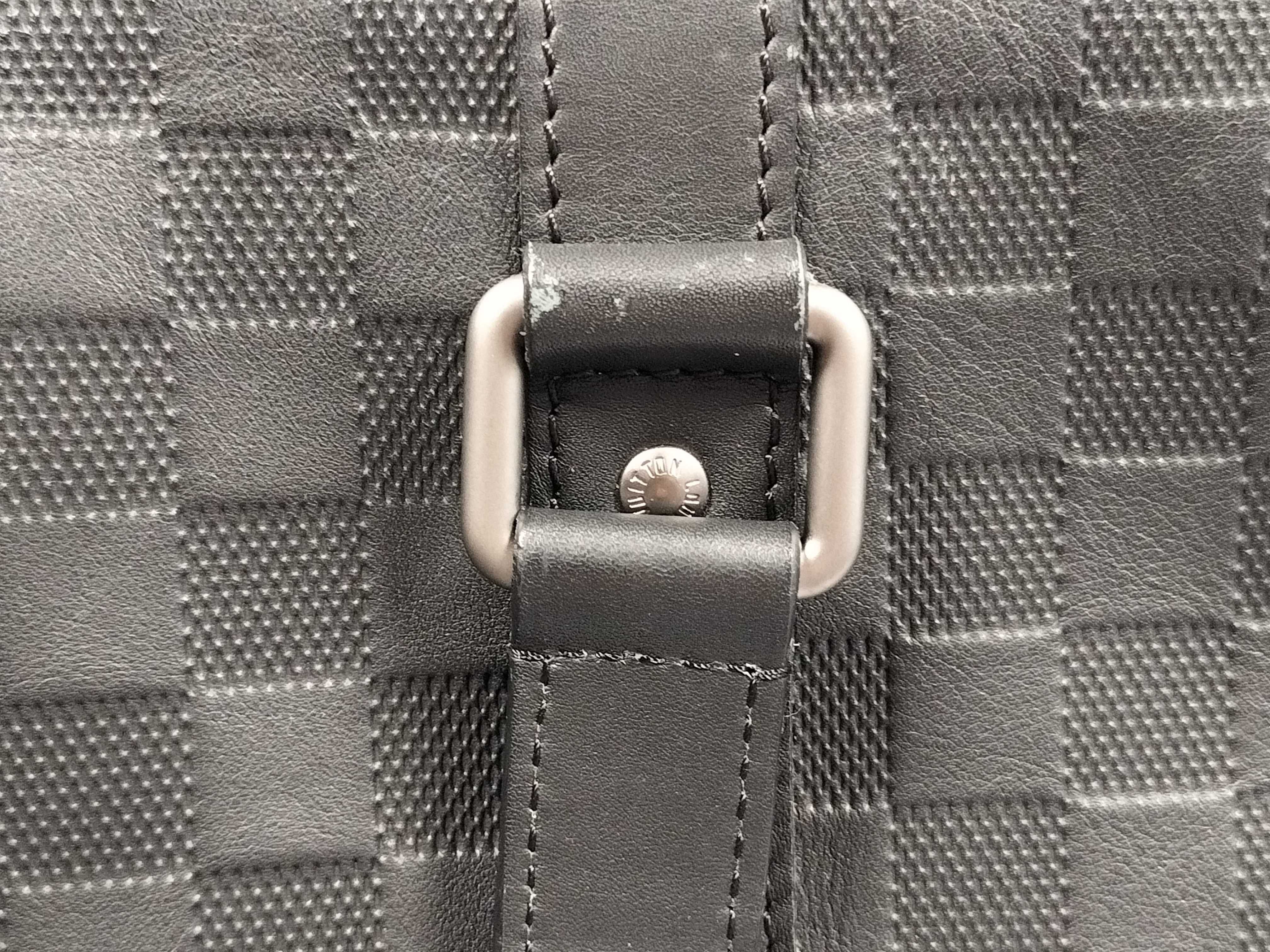 Damier Infini Neo Tadao Tote Bag Business Bag 2WAY Leather Meteor N41229 Shoulder Bag — view 5