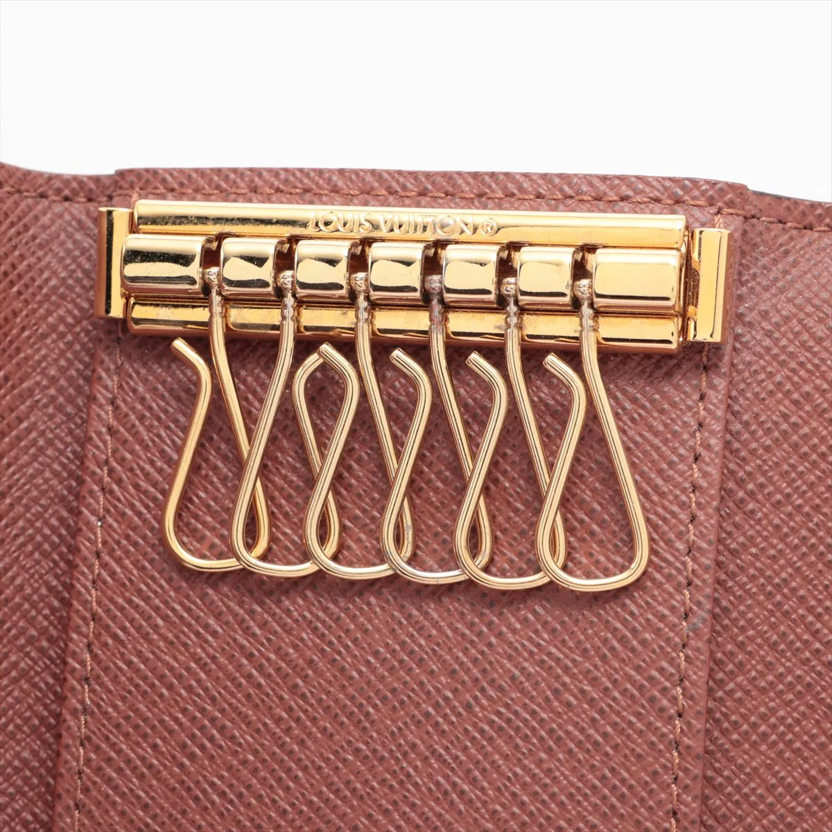 Monogram Multicle 6 M62630 Brown Key Case with Initials RFID Reactive — view 6