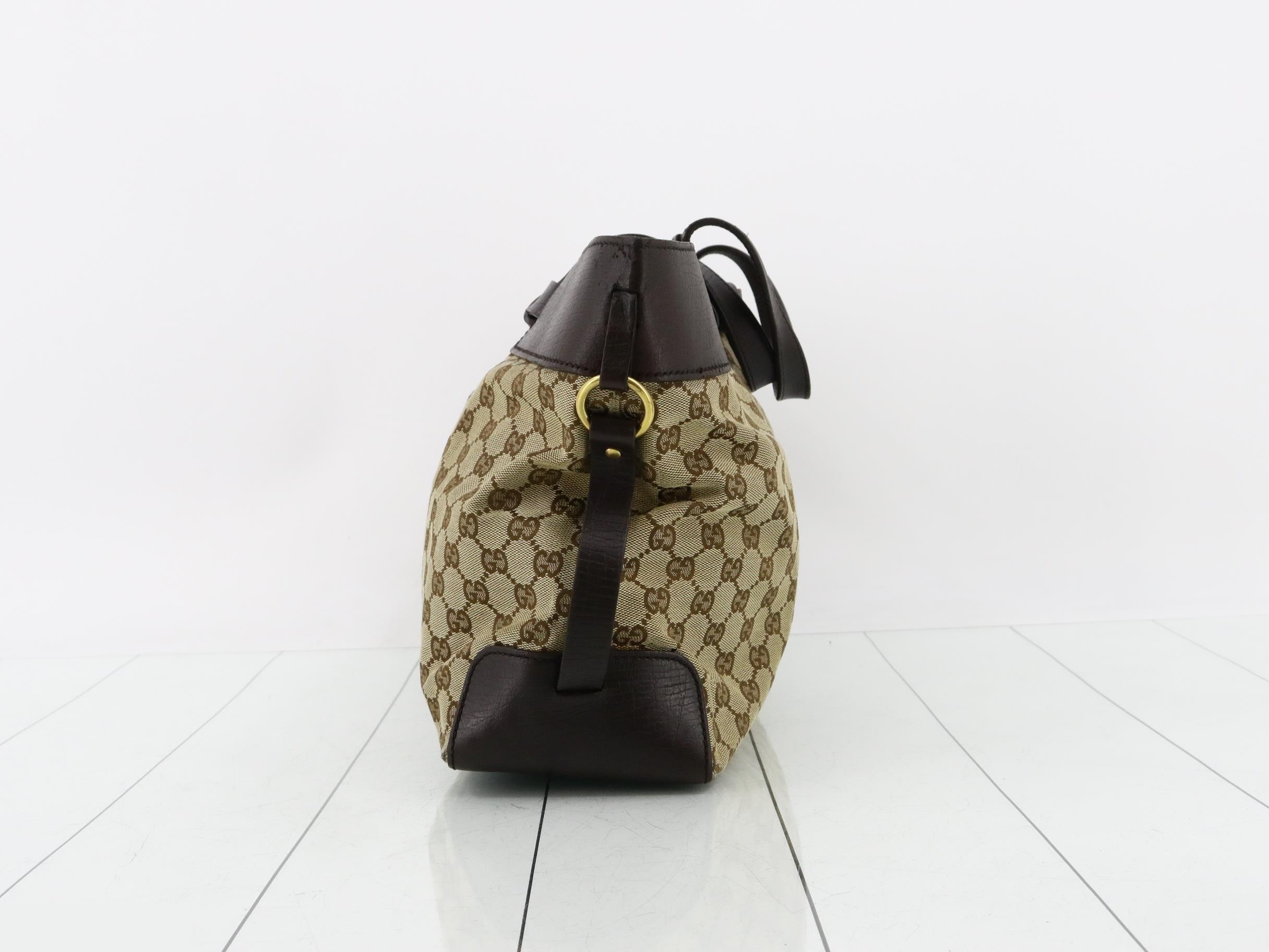 GG Canvas Leather Belted Tote Bag — view 4