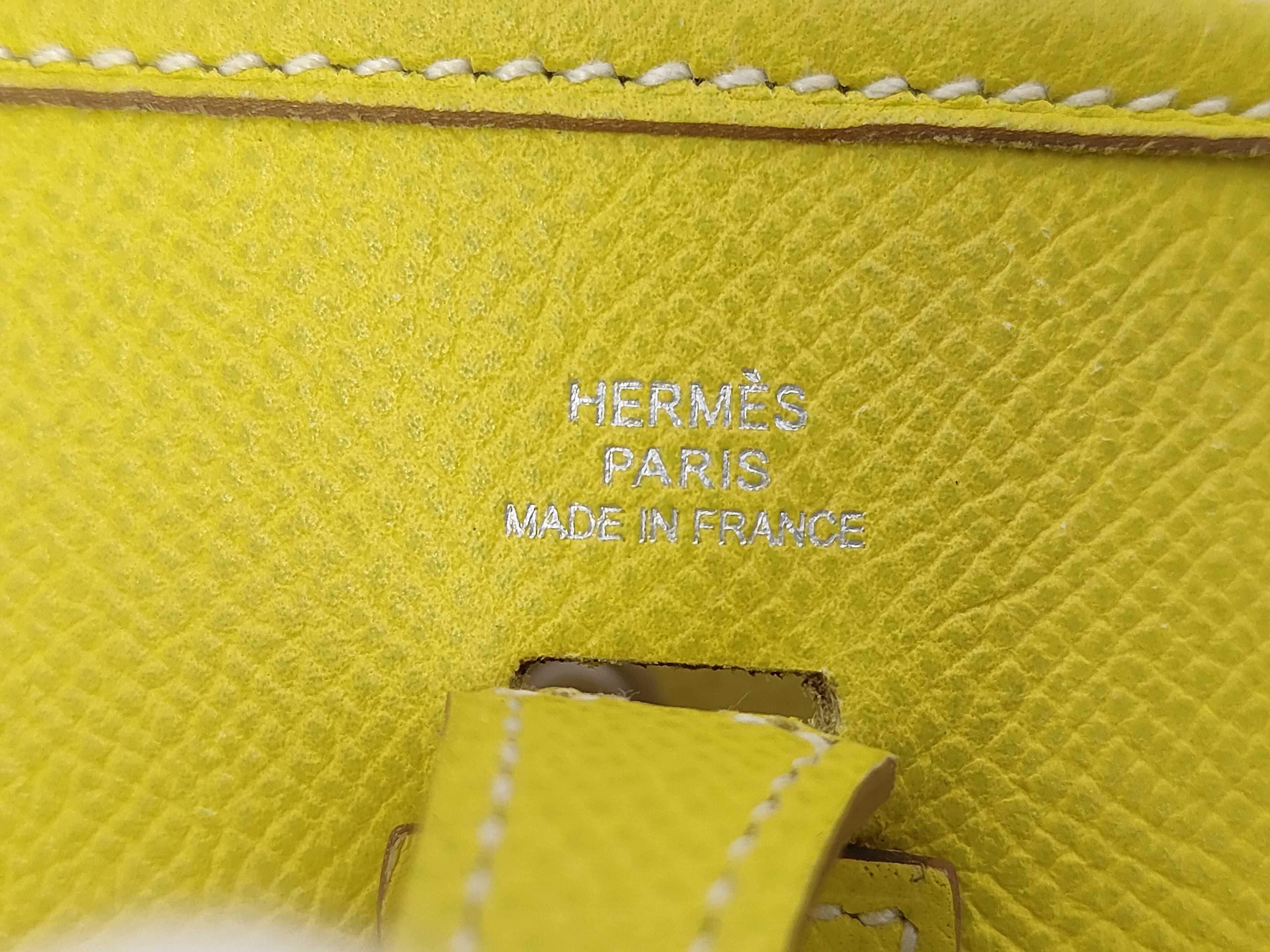 Evelyne TPM Veau Epsom Lime SS P stamp Shoulder Bag — view 9