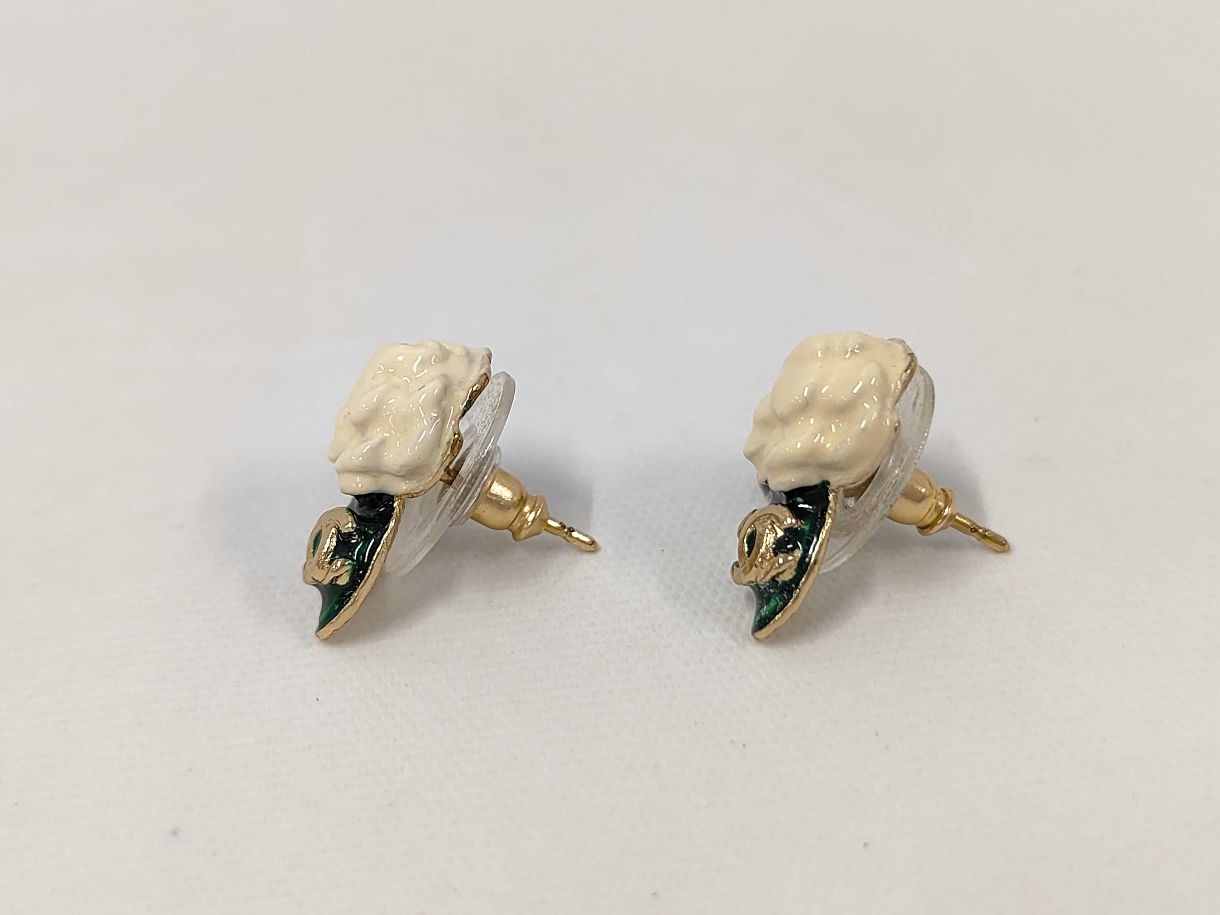 04A Earrings (Coco Mark Camellia) Earrings — view 2