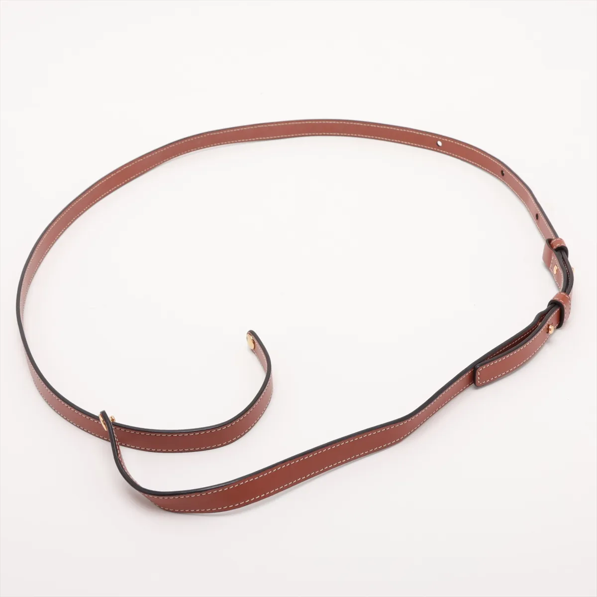 Triomphe Mini Claude PVC x Leather Shoulder Bag, Brown — view 5