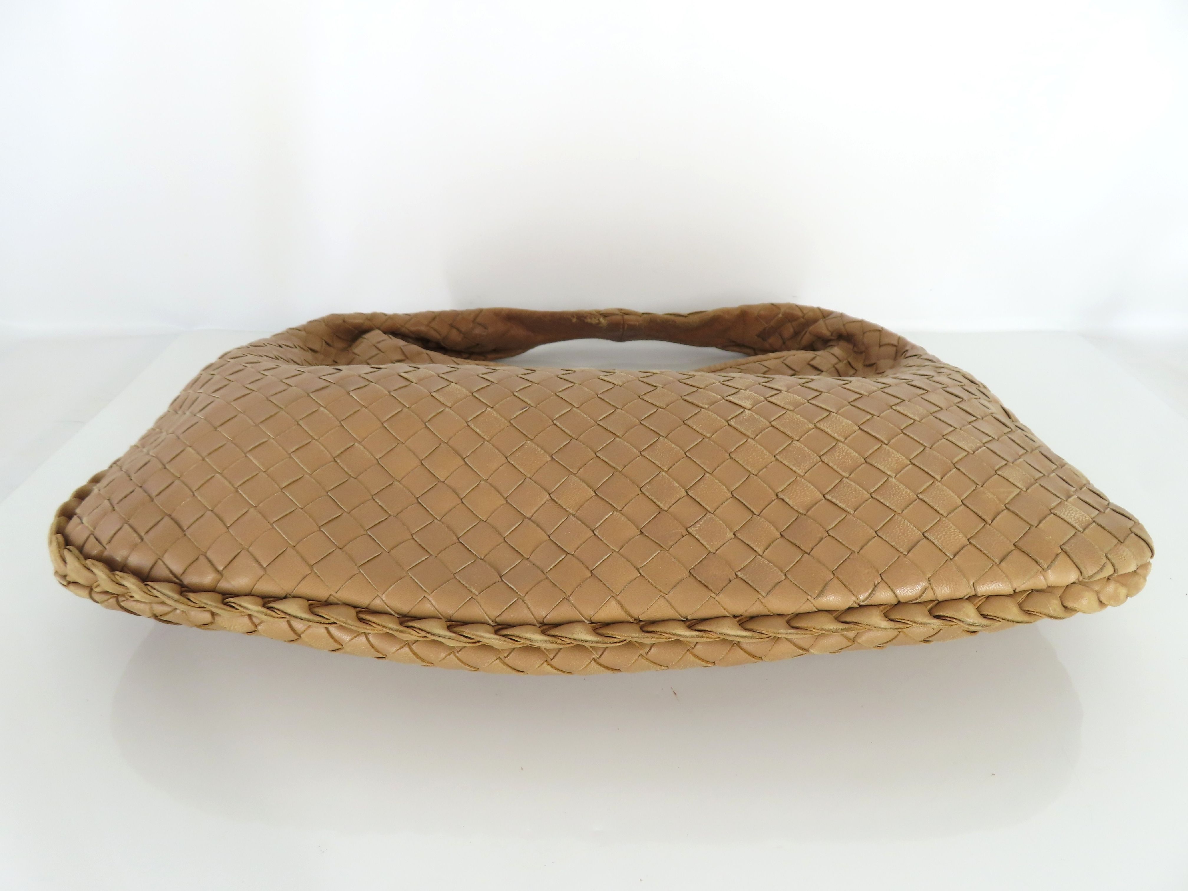 Intrecciato Hobo Bag (Brown) Handbag — view 8