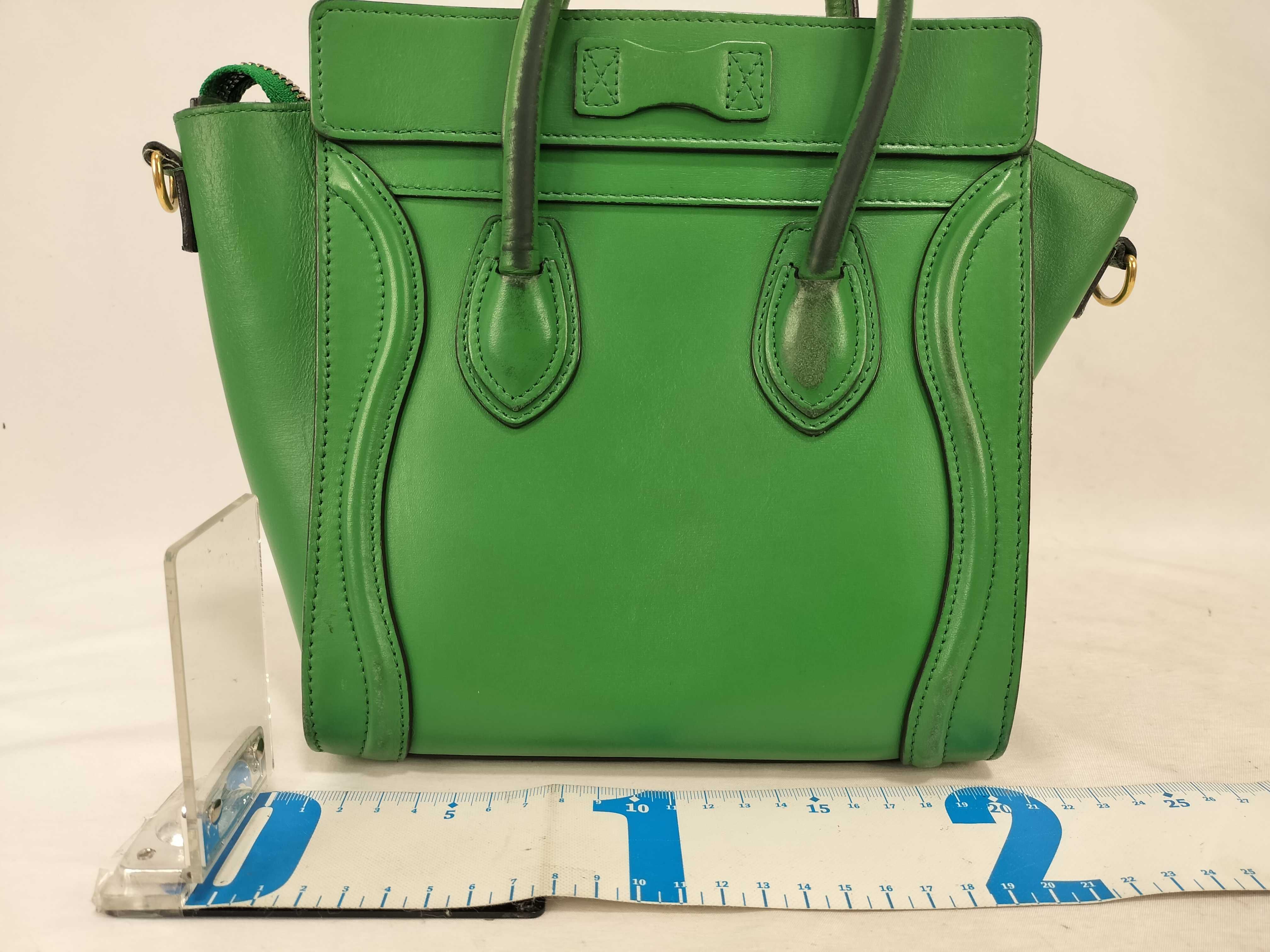 Luggage 2-Way Bag with Long Strap, Green Handbag — view 2