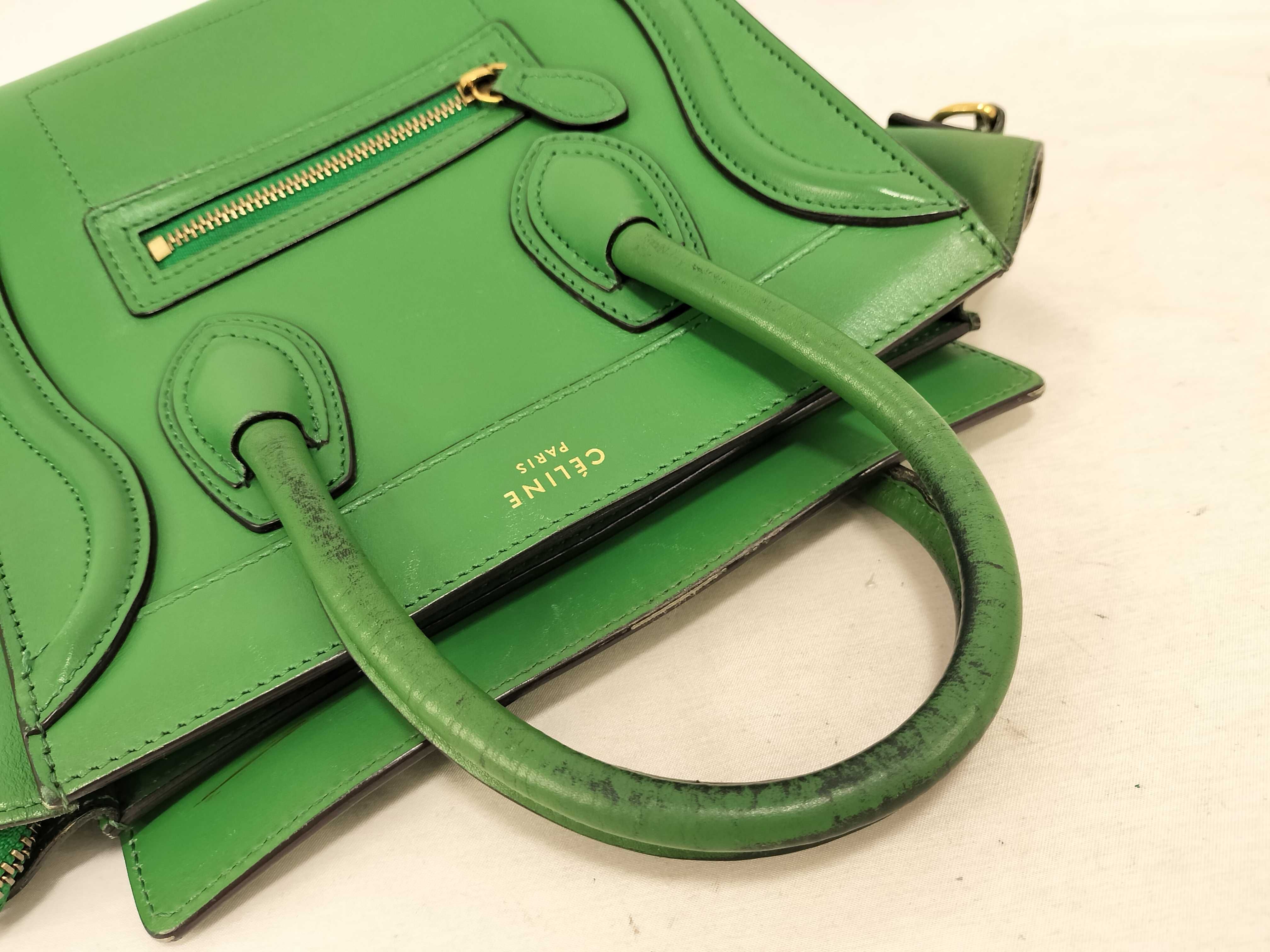 Luggage 2-Way Bag with Long Strap, Green Handbag — view 3