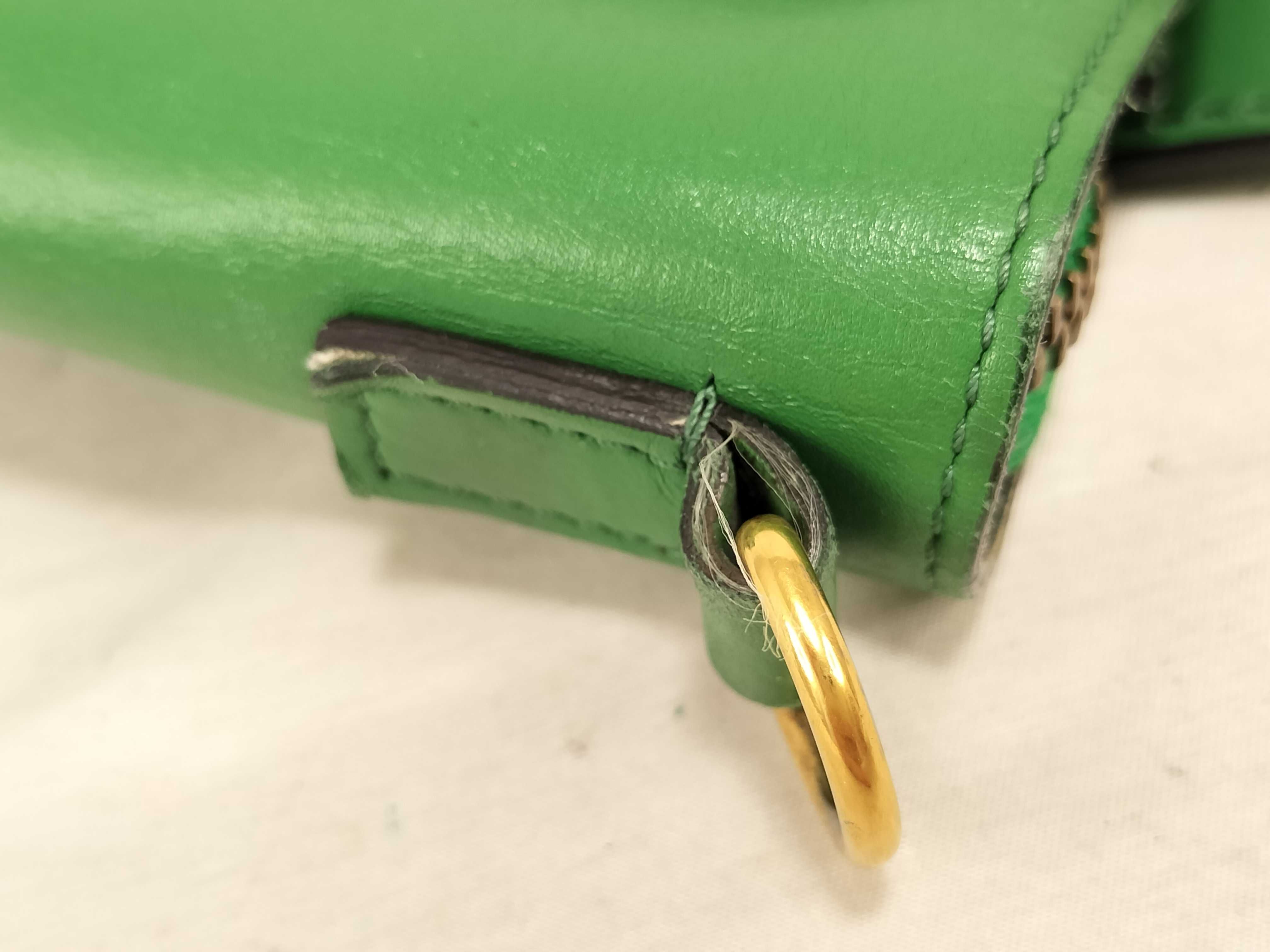 Luggage 2-Way Bag with Long Strap, Green Handbag — view 5