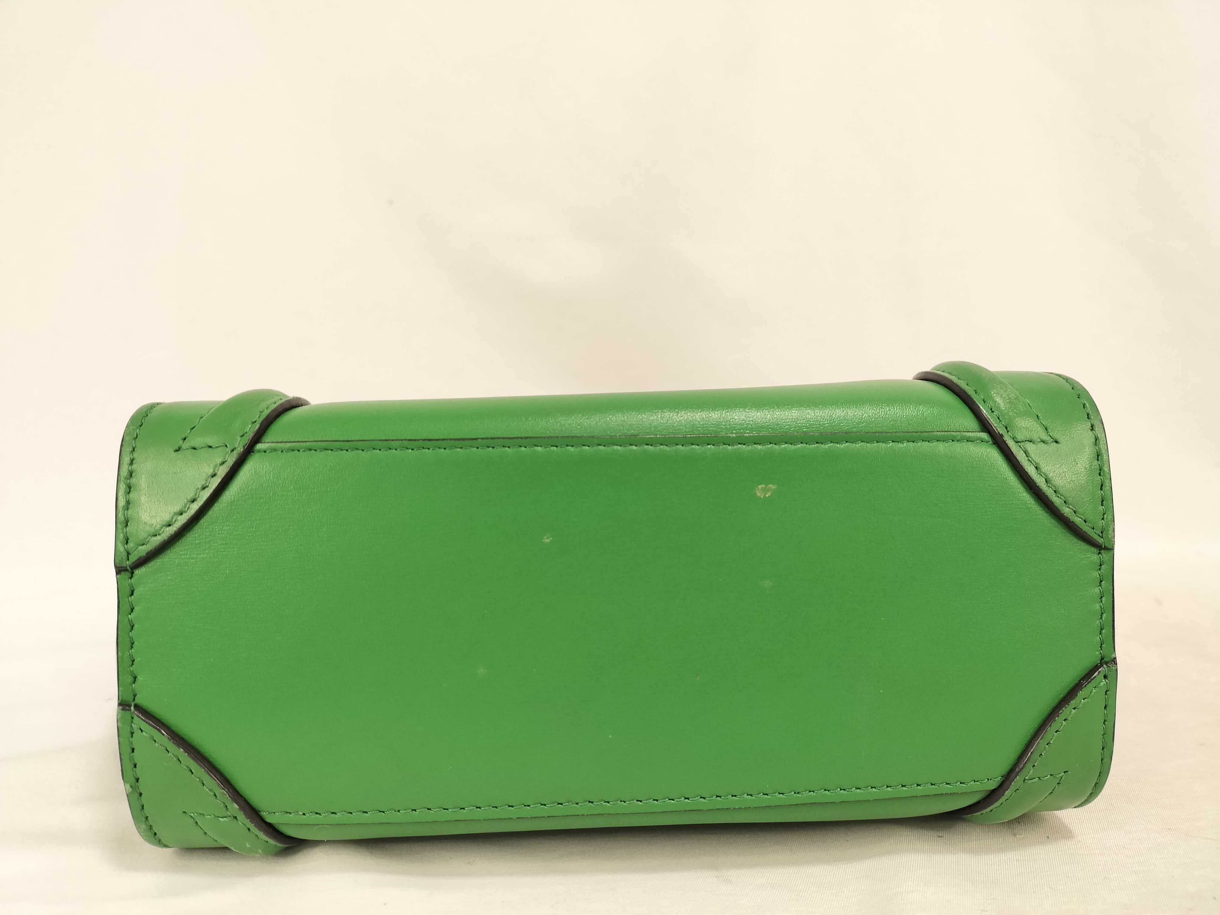 Luggage 2-Way Bag with Long Strap, Green Handbag — view 8