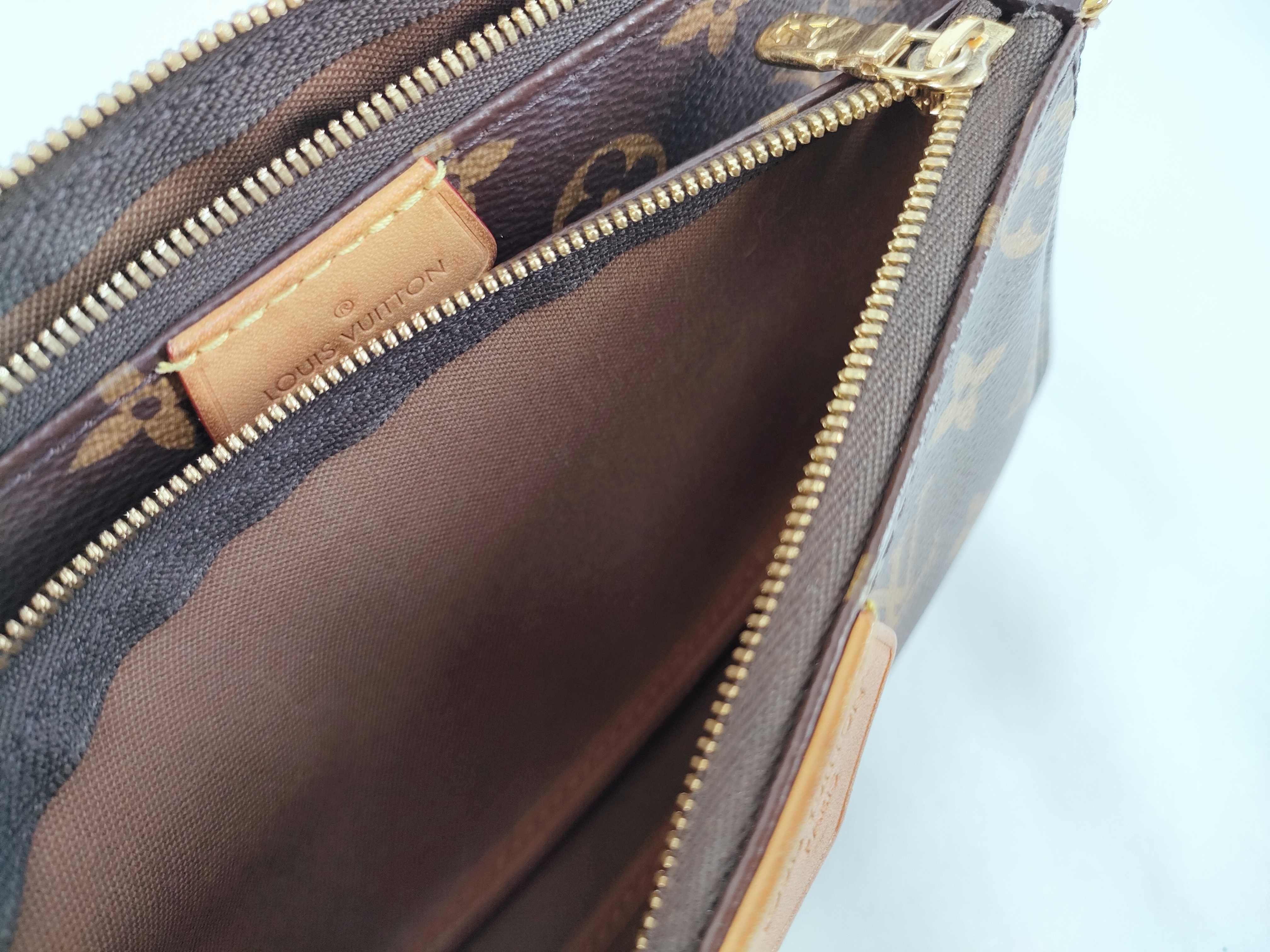 Monogram Louis Vuitton Shoulder Bag Multi Pochette Accessoires Monogram Khaki M44813 Shoulder Bag Pouch — view 12