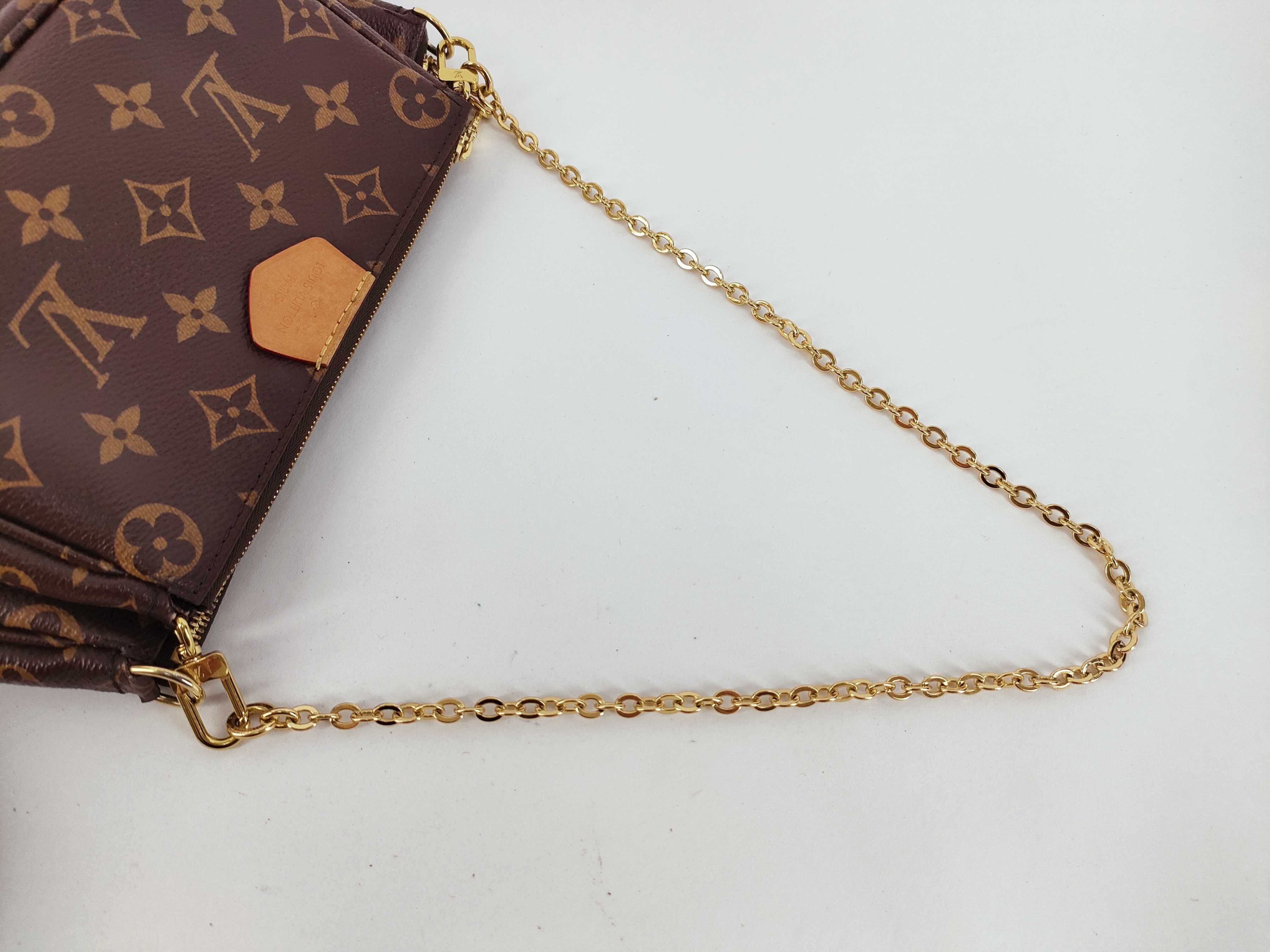 Monogram Louis Vuitton Shoulder Bag Multi Pochette Accessoires Monogram Khaki M44813 Shoulder Bag Pouch — view 3