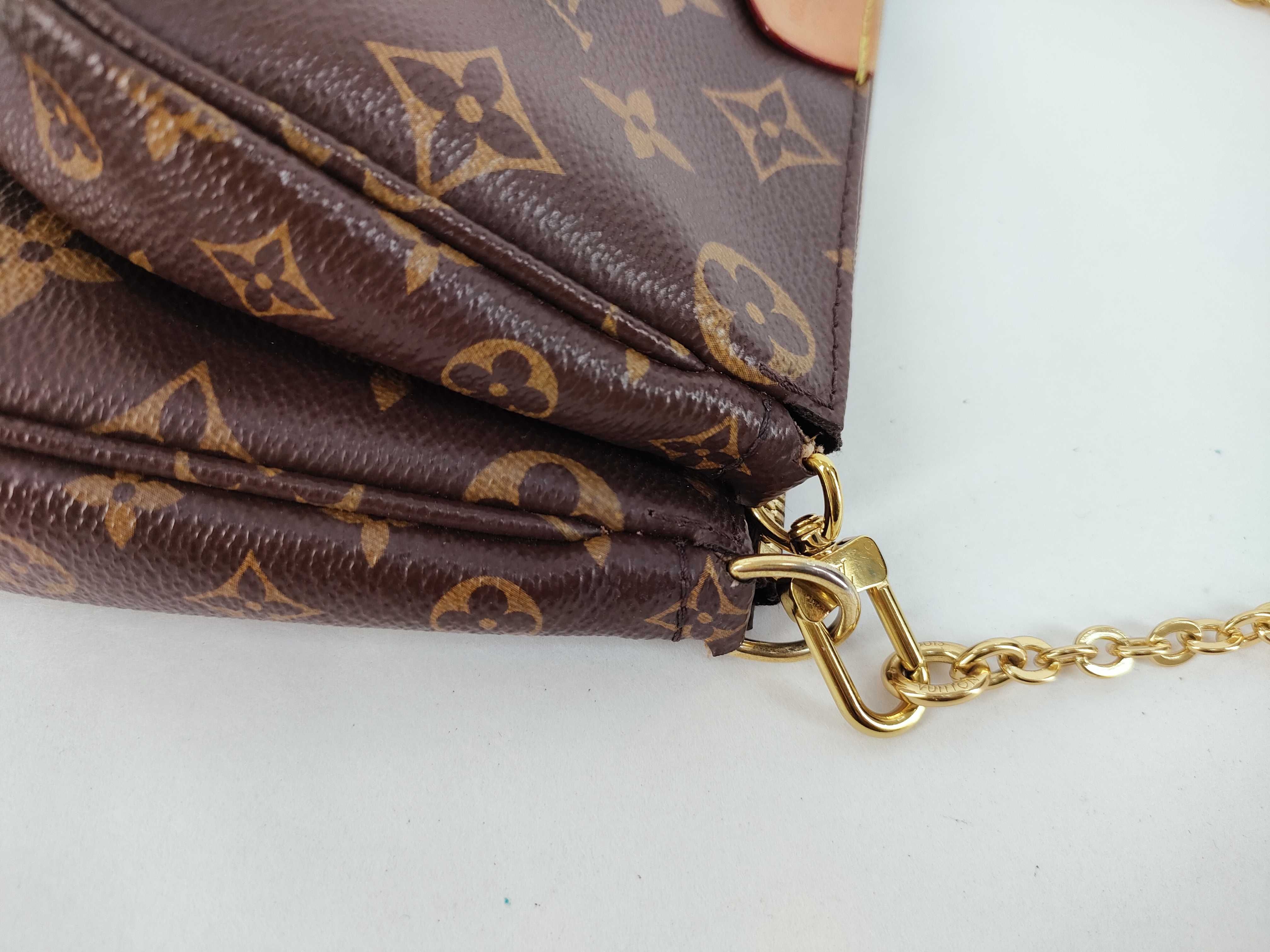Monogram Louis Vuitton Shoulder Bag Multi Pochette Accessoires Monogram Khaki M44813 Shoulder Bag Pouch — view 5