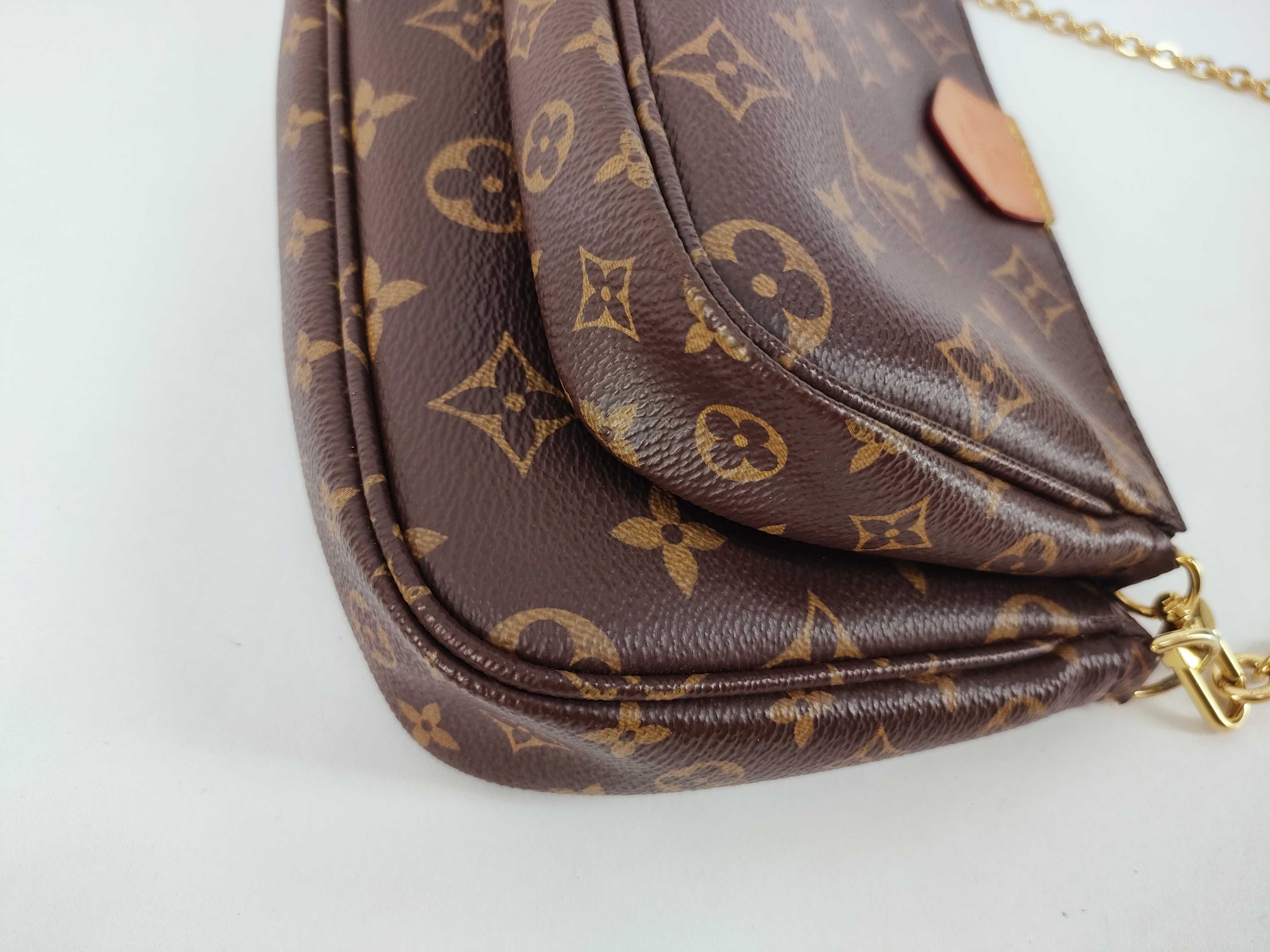 Monogram Louis Vuitton Shoulder Bag Multi Pochette Accessoires Monogram Khaki M44813 Shoulder Bag Pouch — view 6
