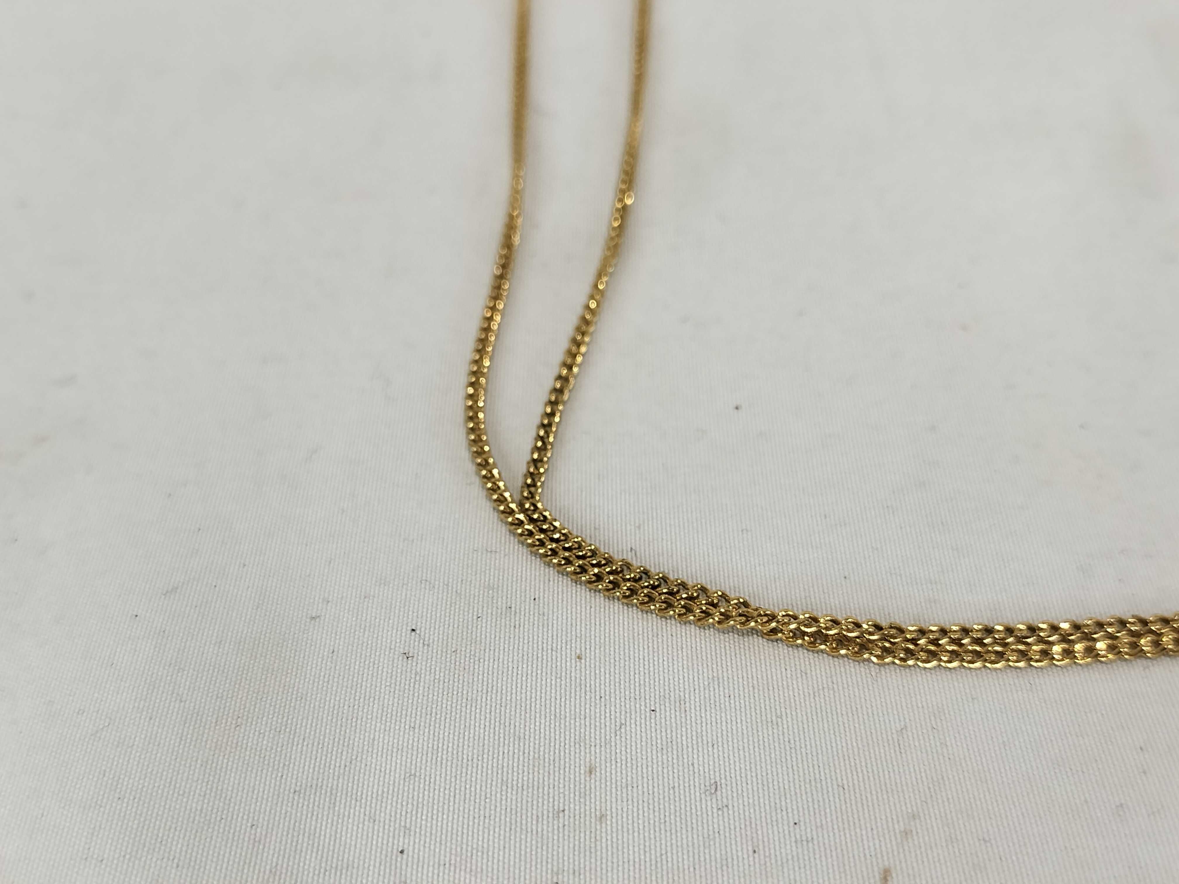 Necklace, Light Stone, GP Gold Necklace — view 3