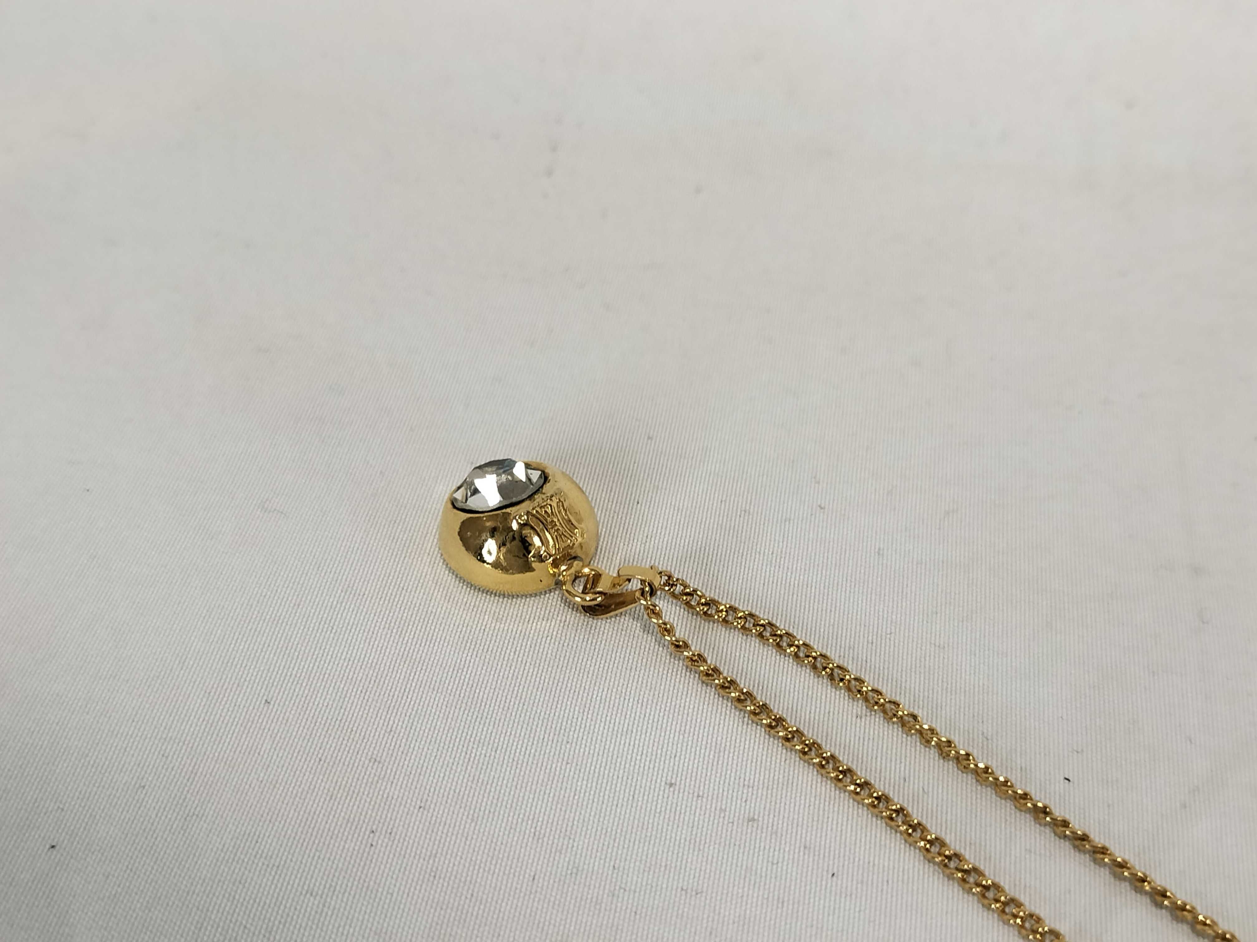 Necklace, Light Stone, GP Gold Necklace — view 4