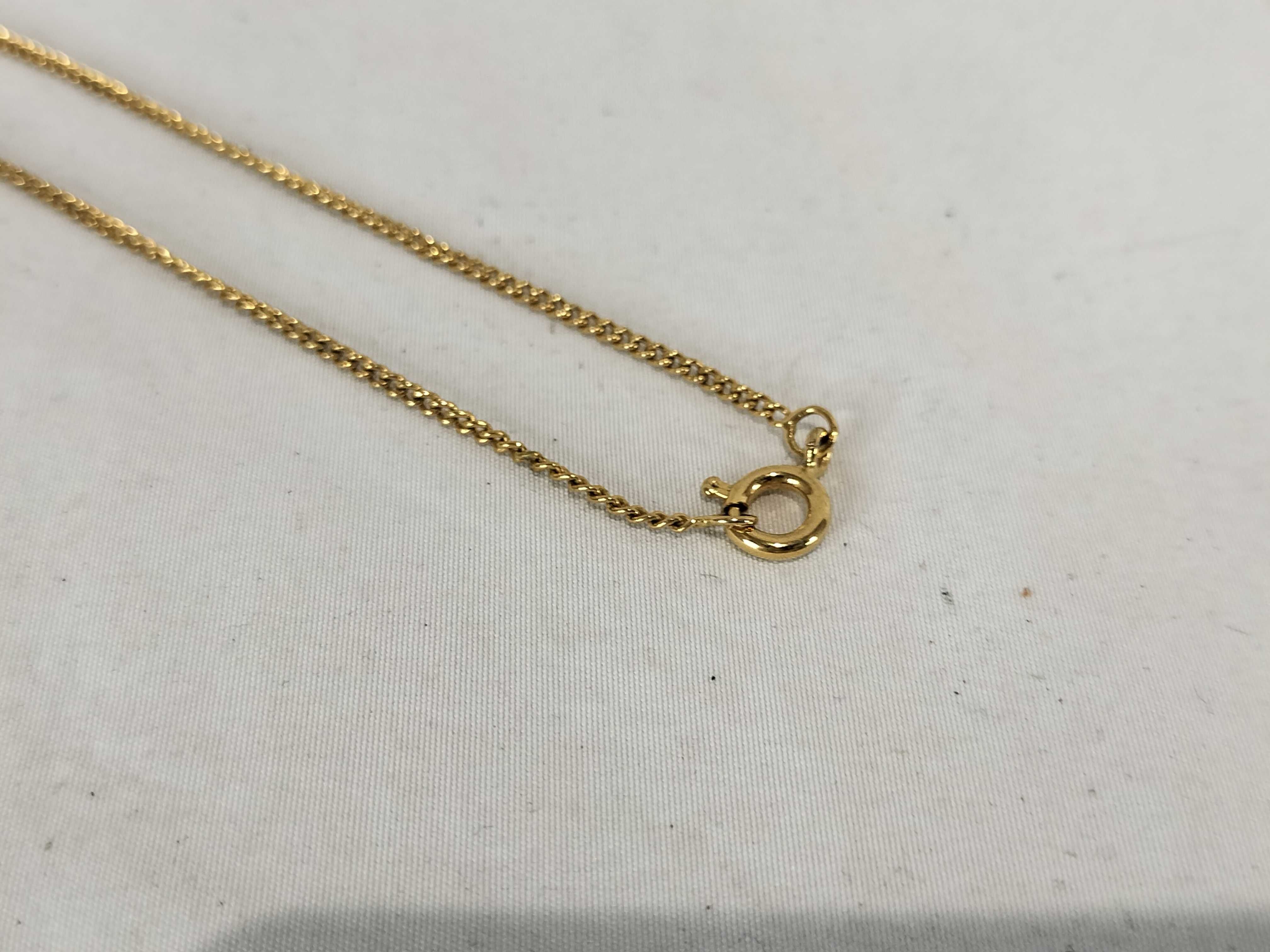 Necklace, Light Stone, GP Gold Necklace — view 6