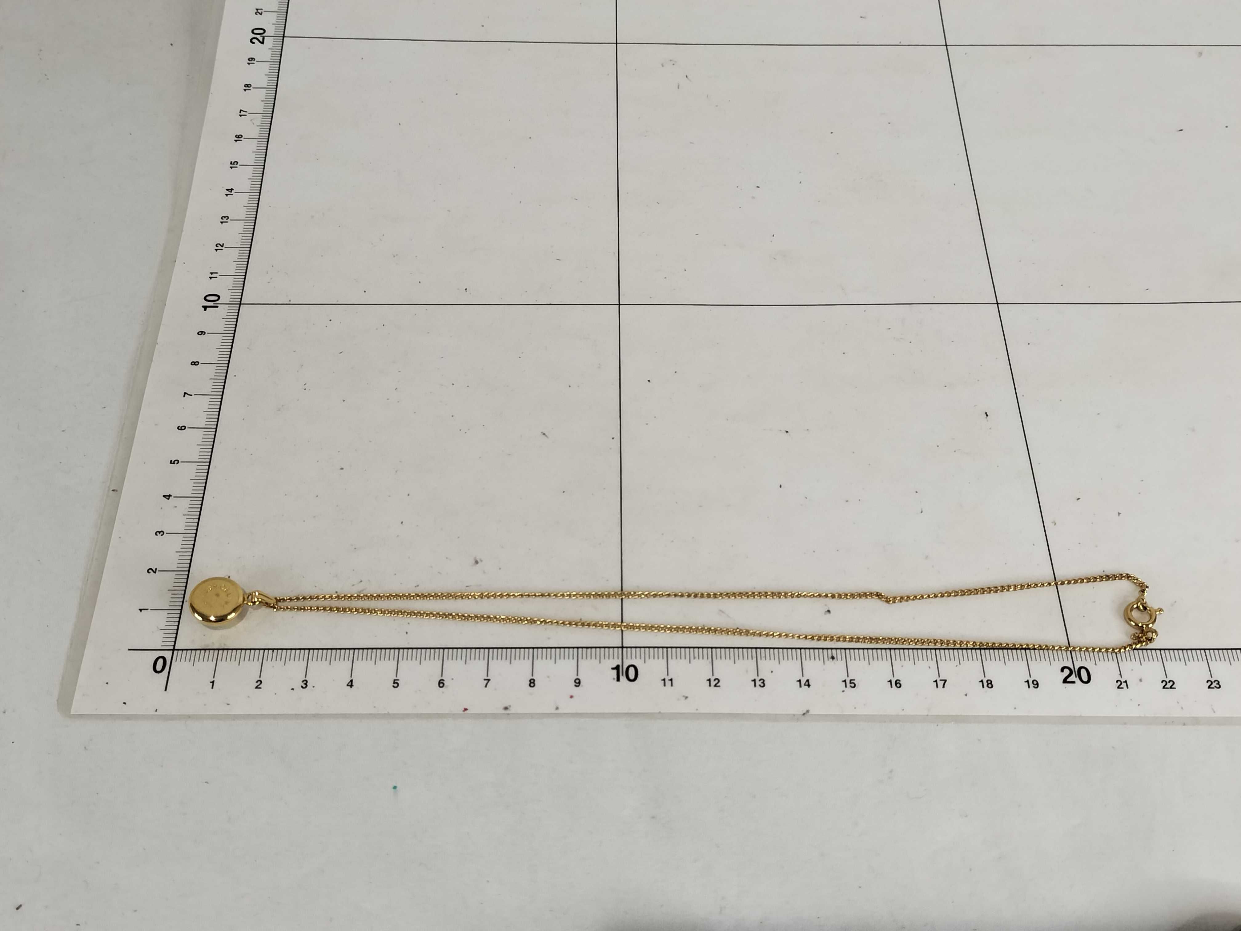 Necklace, Light Stone, GP Gold Necklace — view 7