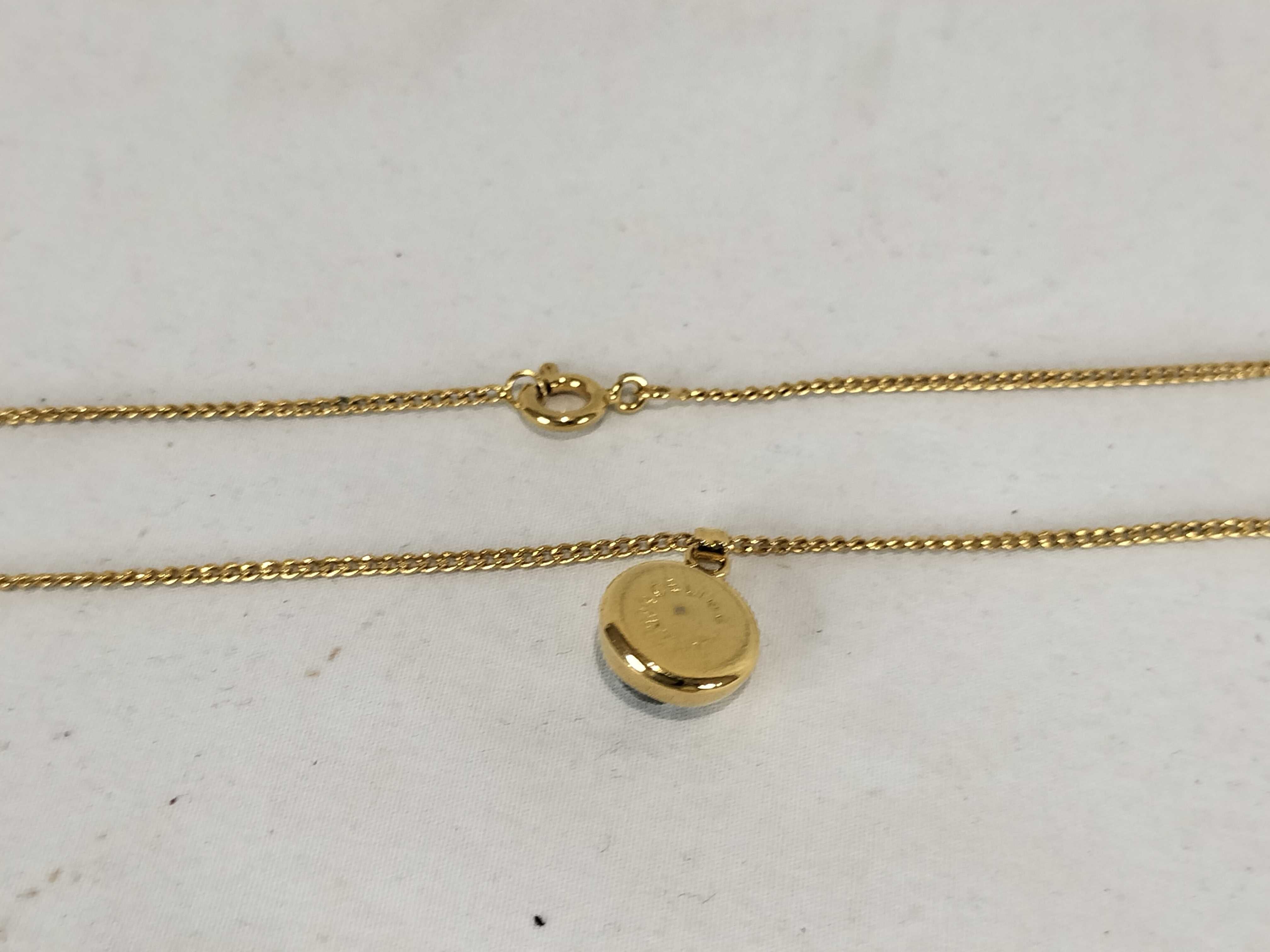 Necklace, Light Stone, GP Gold Necklace — view 8