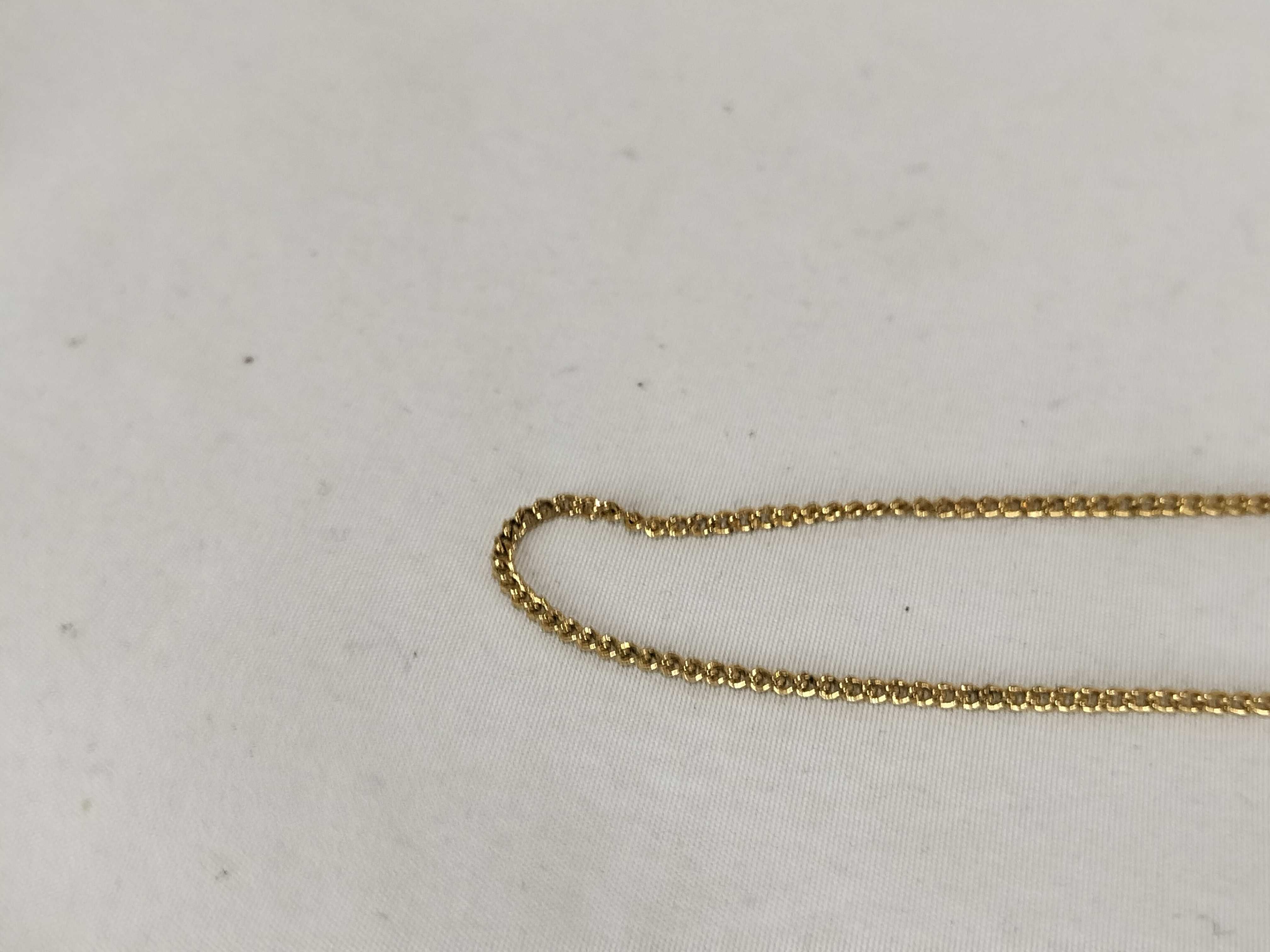 Necklace, Light Stone, GP Gold Necklace — view 9
