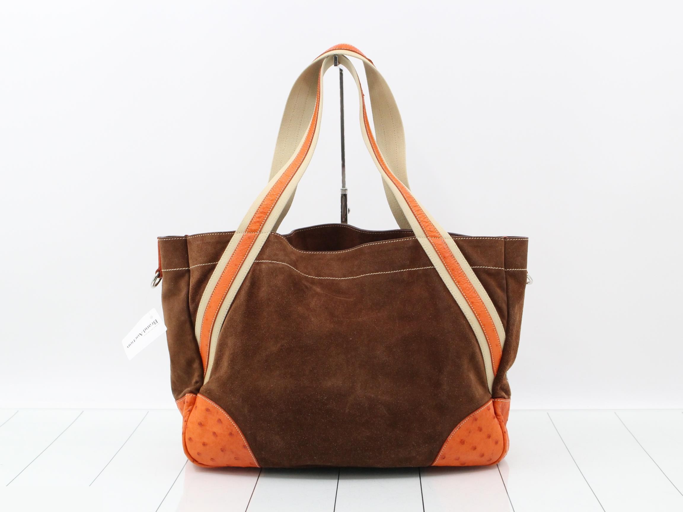 Suede Ostrich Bag — view 2