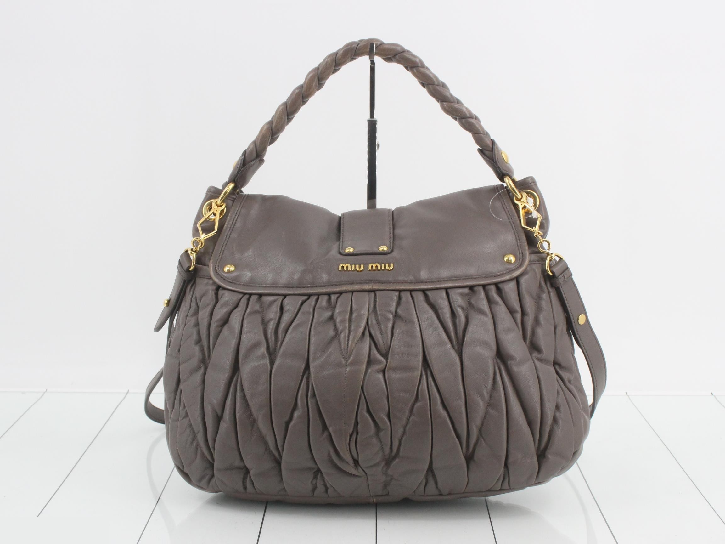 Hand-carved calfskin, brown — view 2