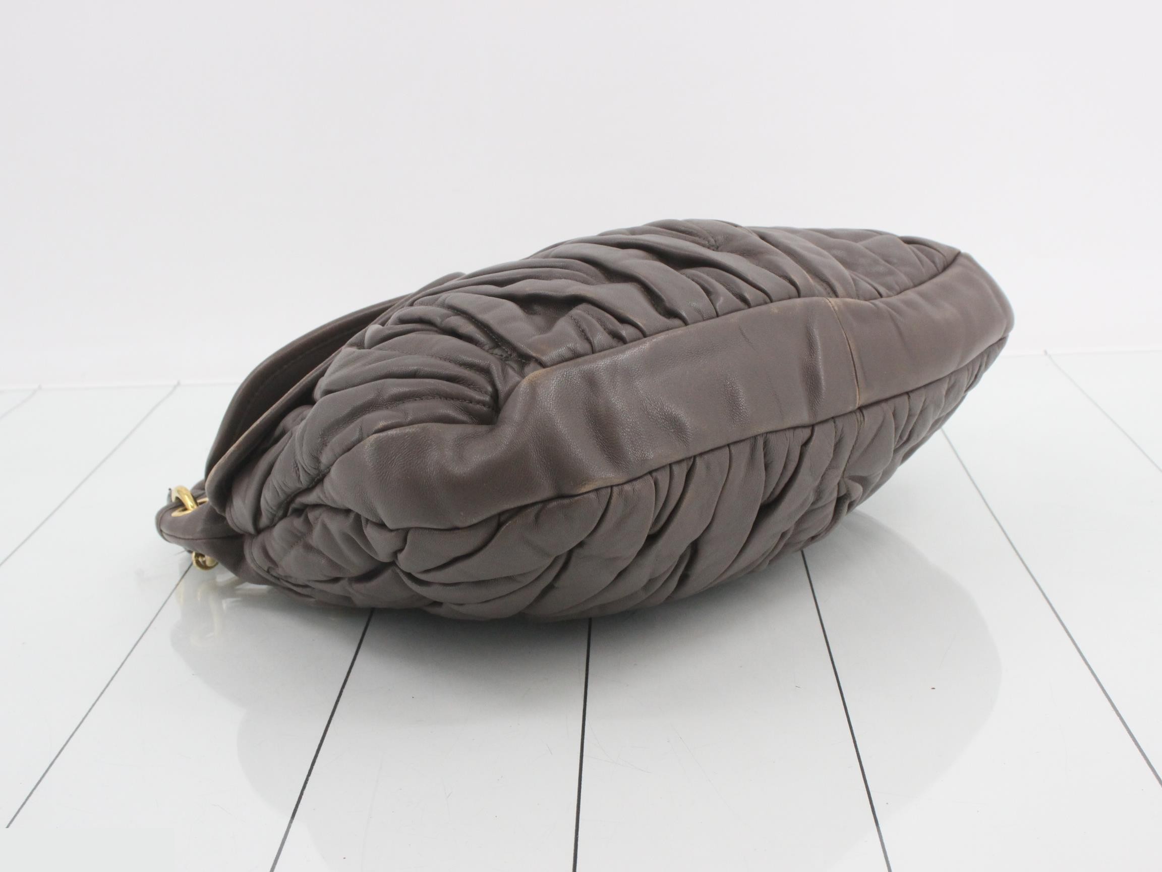 Hand-carved calfskin, brown — view 5