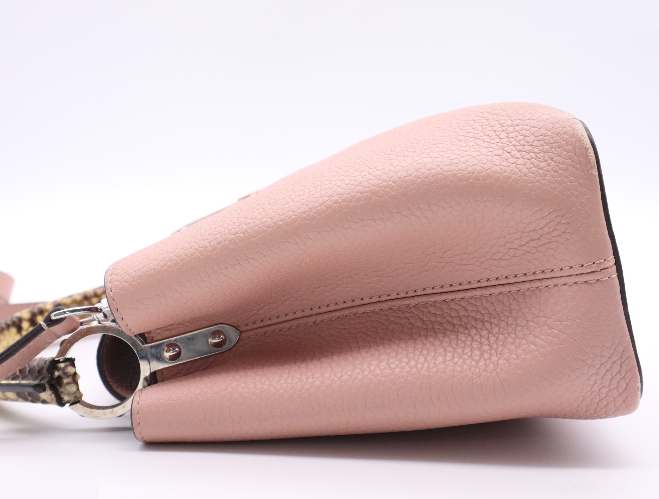 Capucines PM Magnolia (with shoulder strap, dust bag, and box) — view 3