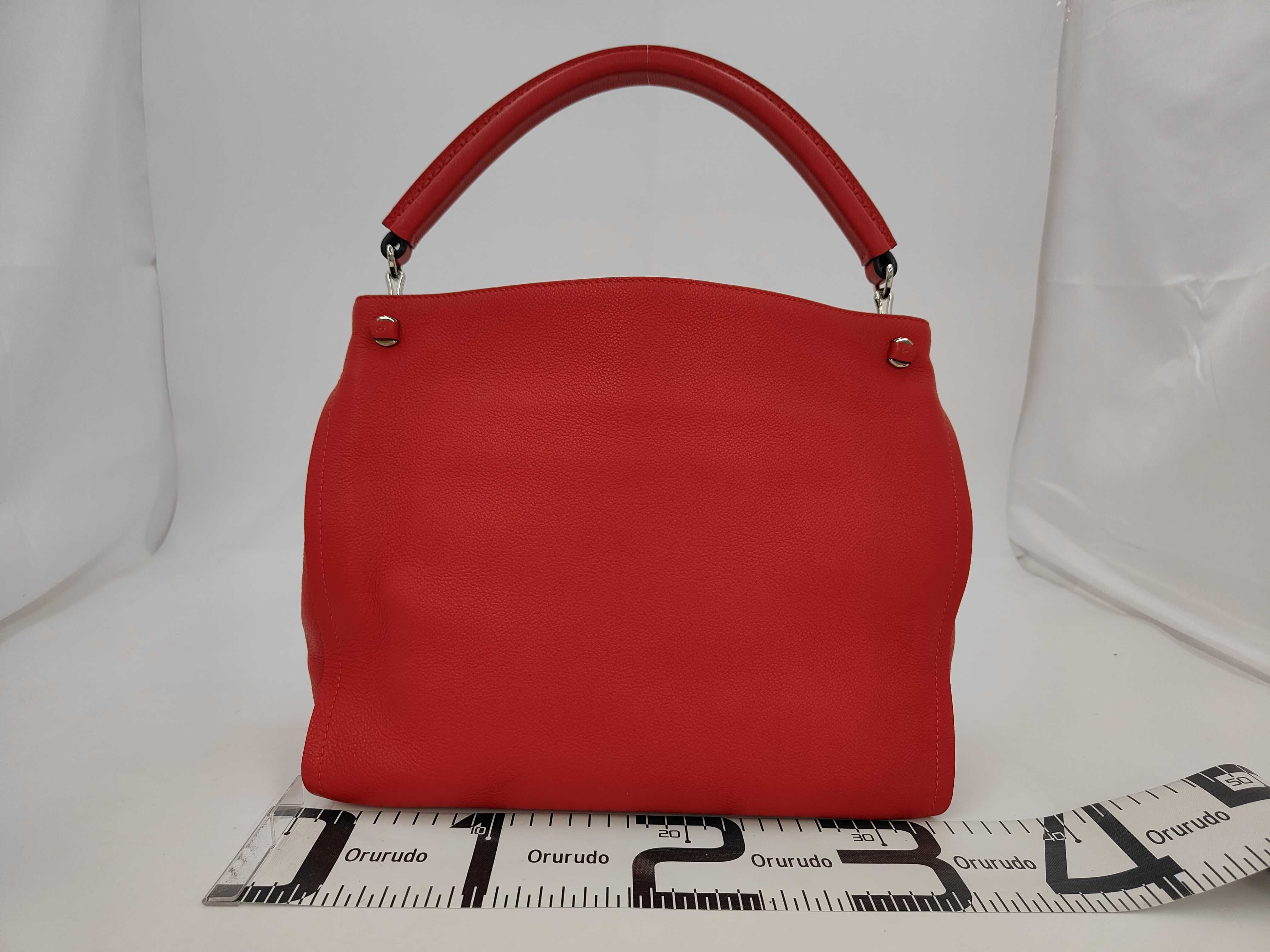 Tournon Red Calf Leather Medium Handbag — view 2