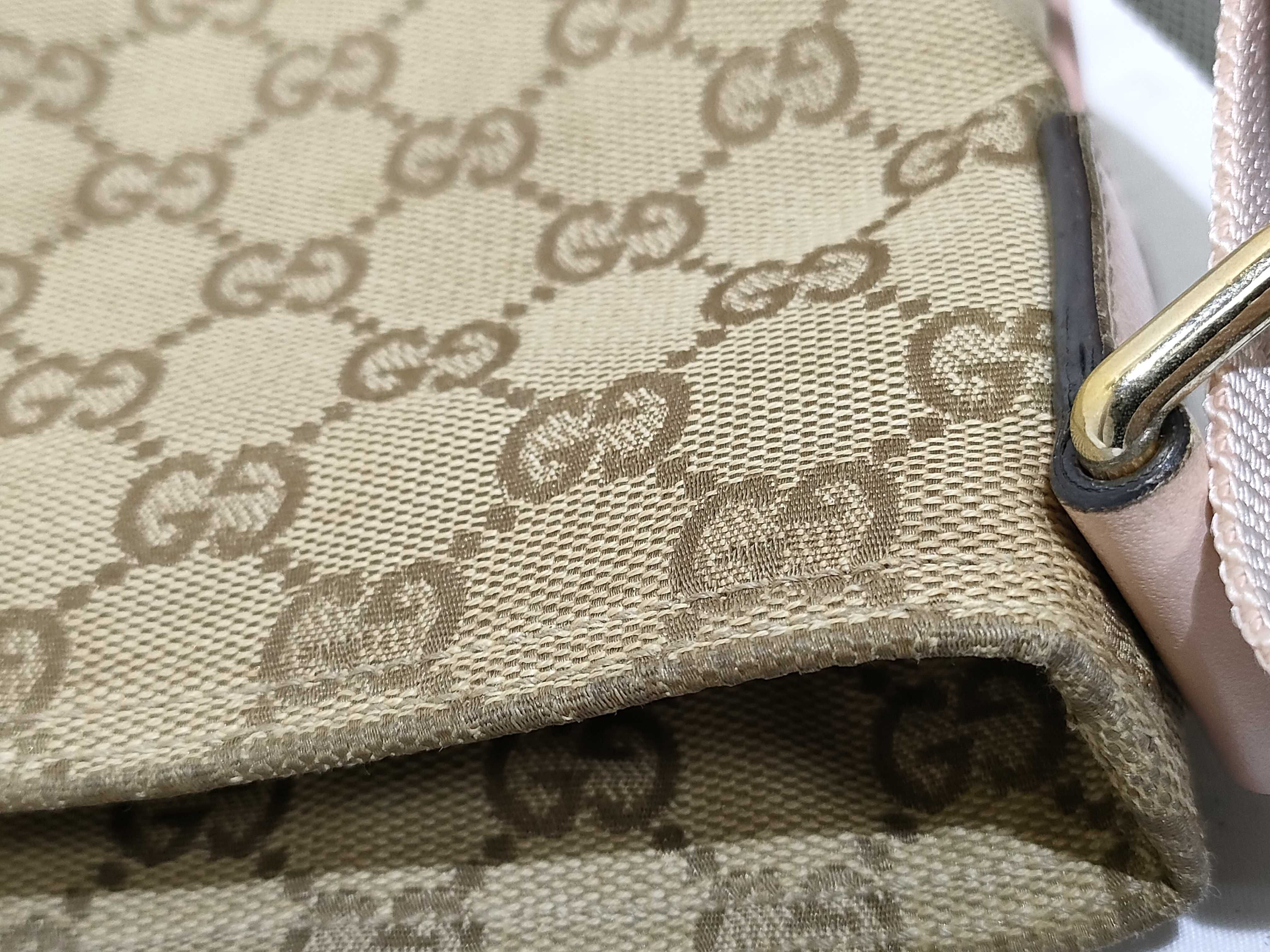 GG Canvas Shoulder Bag, Sherry Blue/Pink — view 14