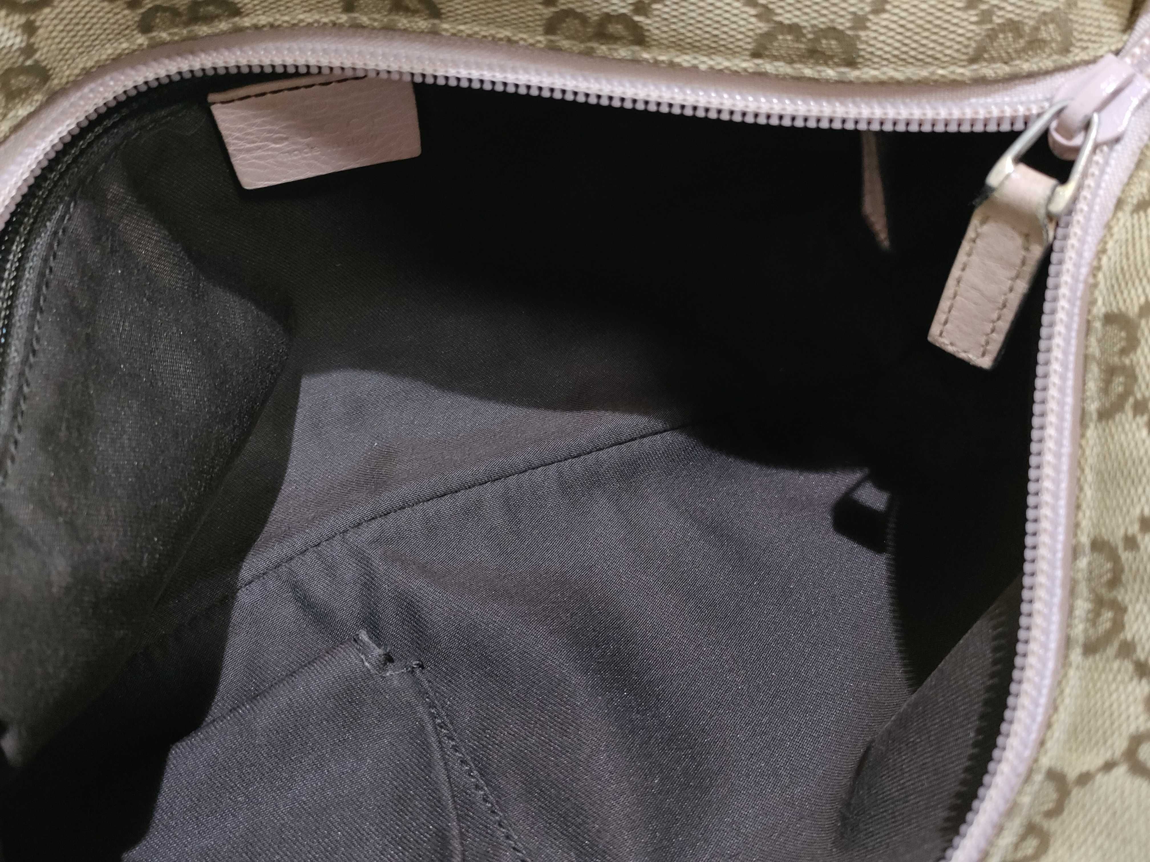 GG Canvas Shoulder Bag, Sherry Blue/Pink — view 9