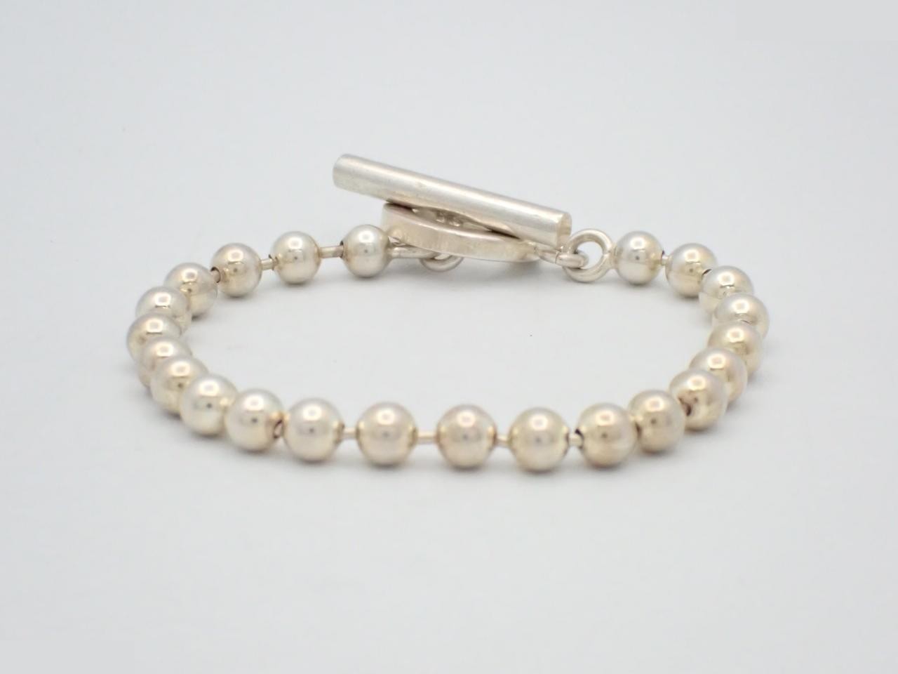 Ball chain bracelet, wrist circumference approximately 17cm, 925 sterling silver, 15.2g — view 2