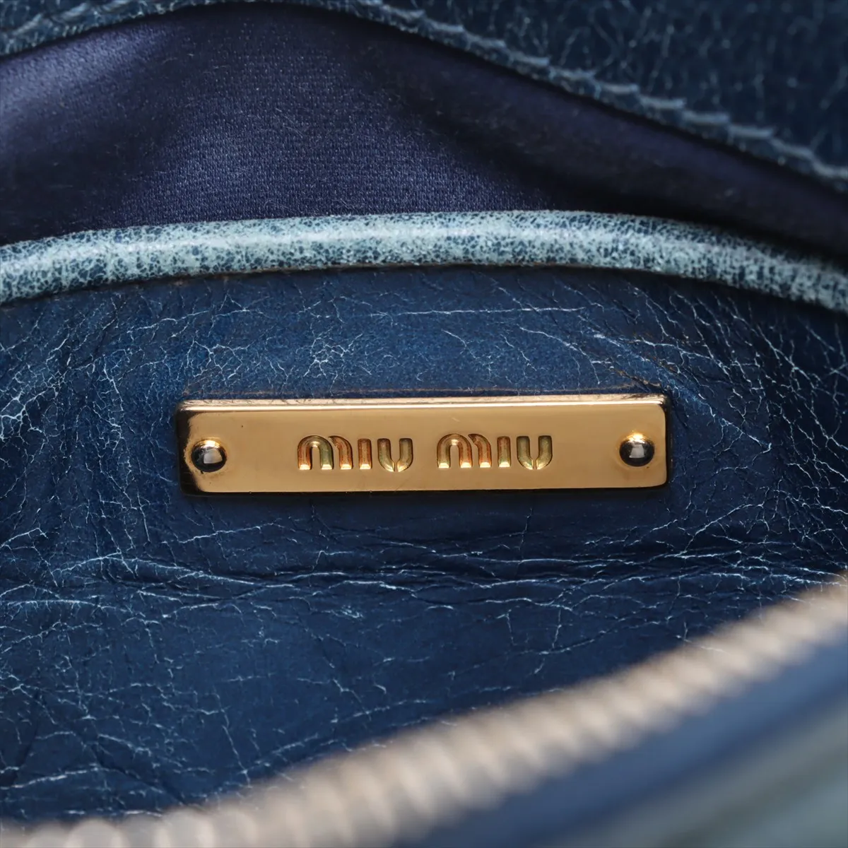 Leather 2WAY Handbag Blue — view 12