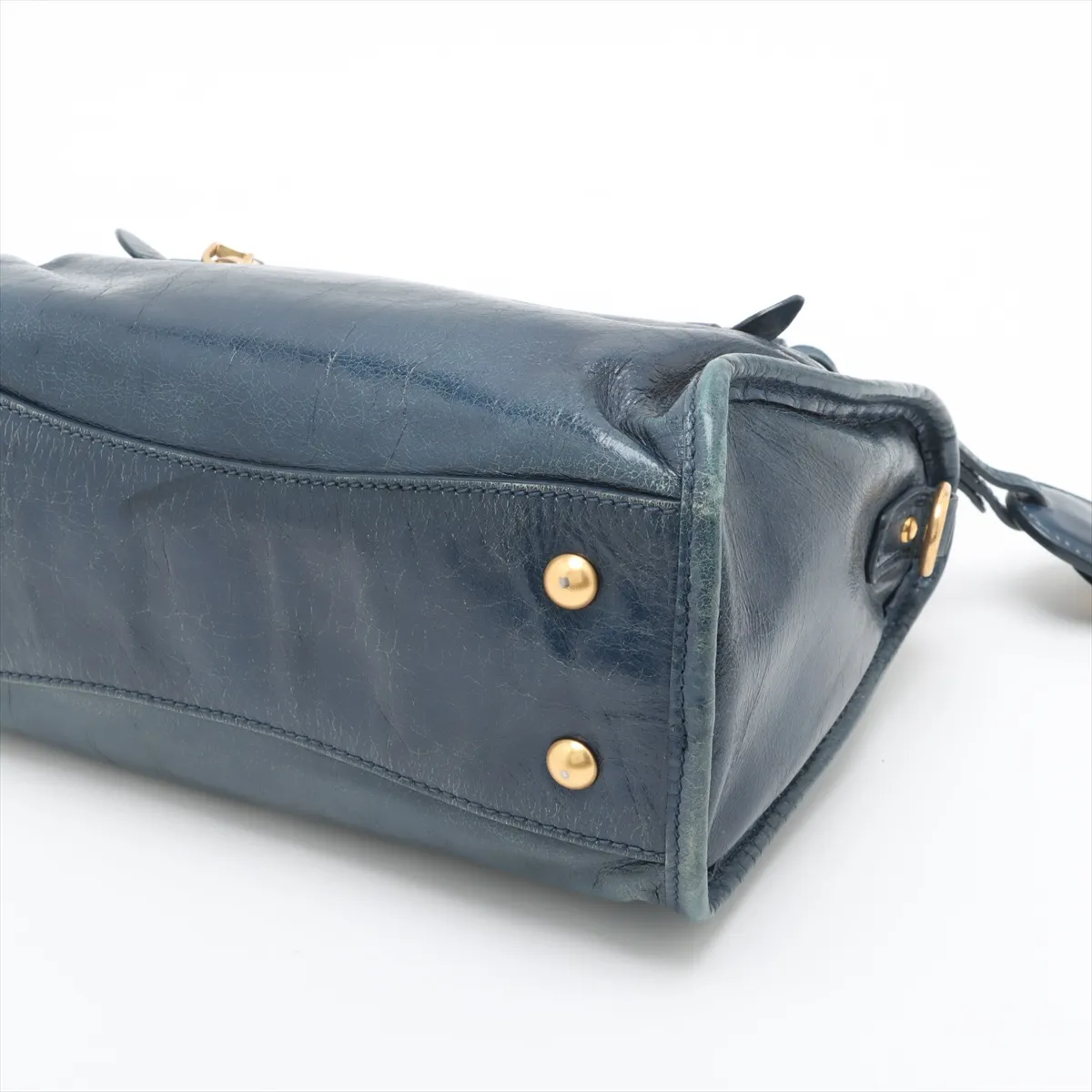 Leather 2WAY Handbag Blue — view 3