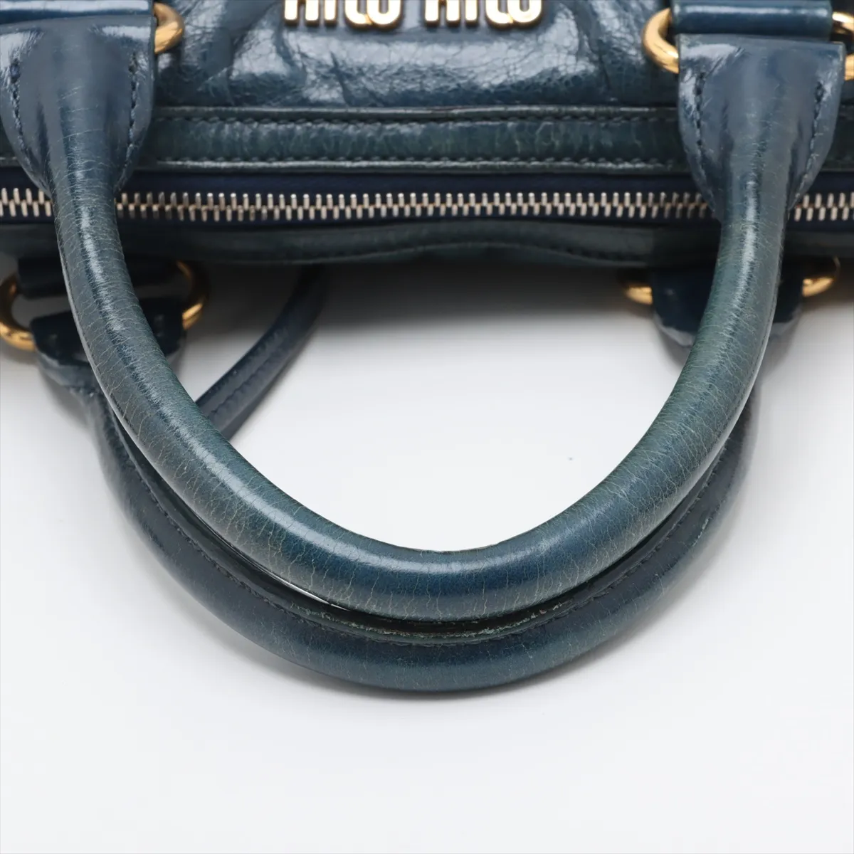 Leather 2WAY Handbag Blue — view 5