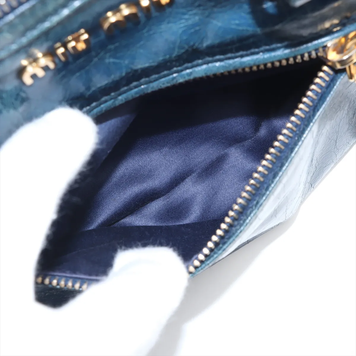 Leather 2WAY Handbag Blue — view 10