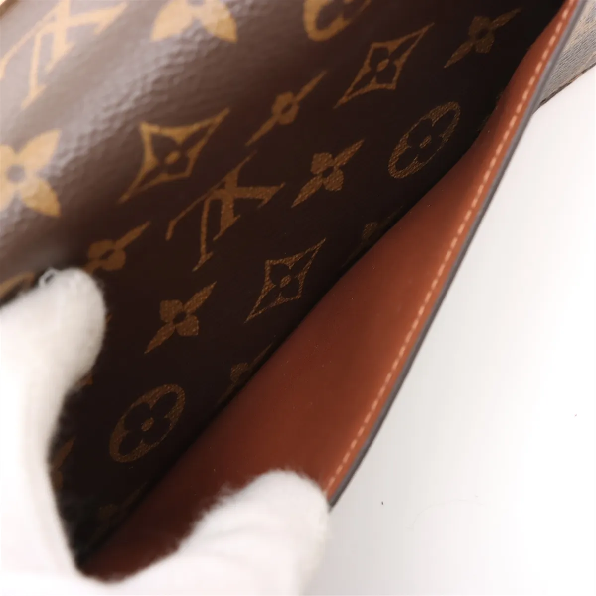 Monogram S-Lock Belt Pouch PM M44667 SP2159 Brown — view 9
