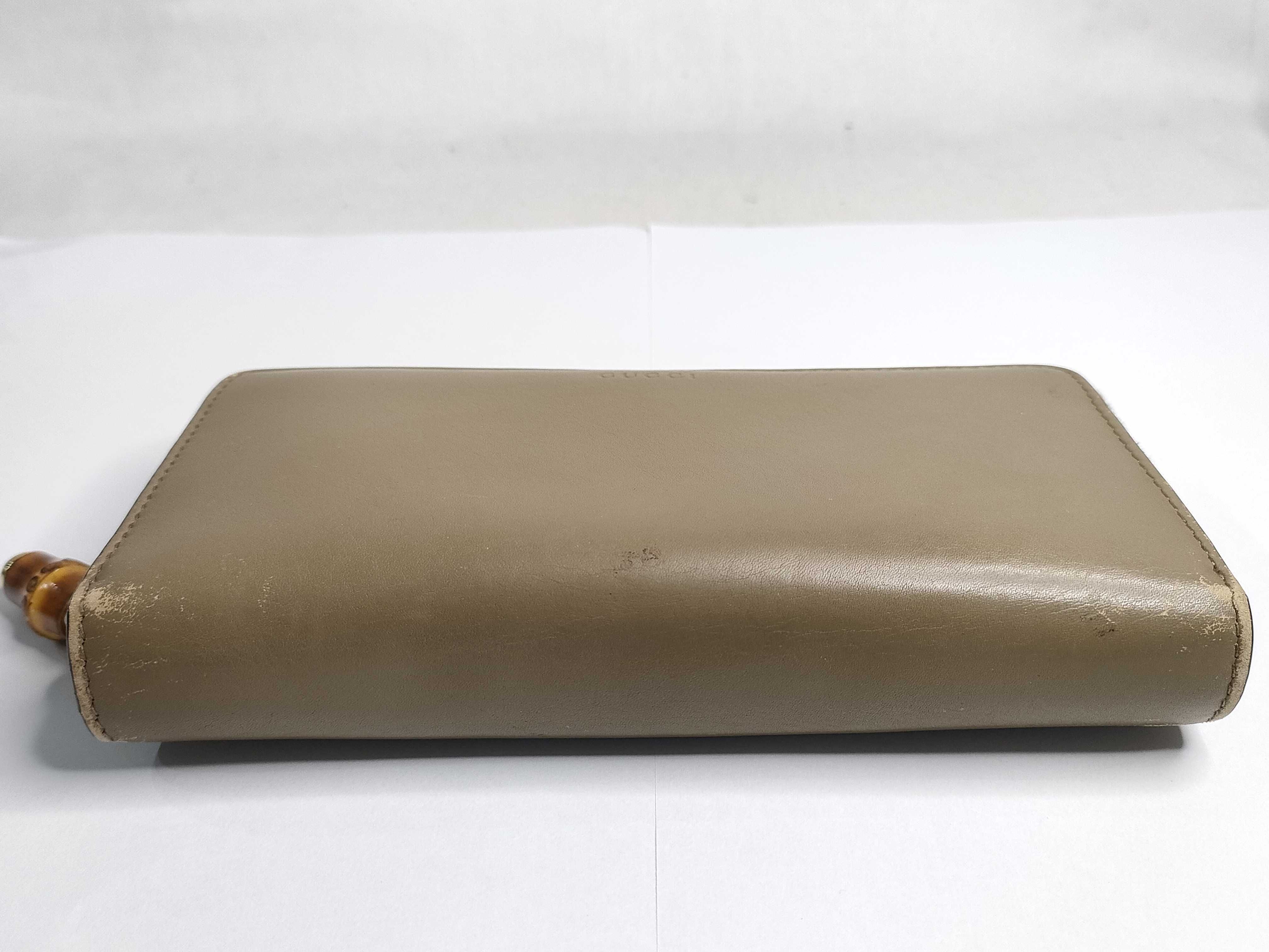 Bamboo Leather Wallet Bamboo Long Wallet — view 4