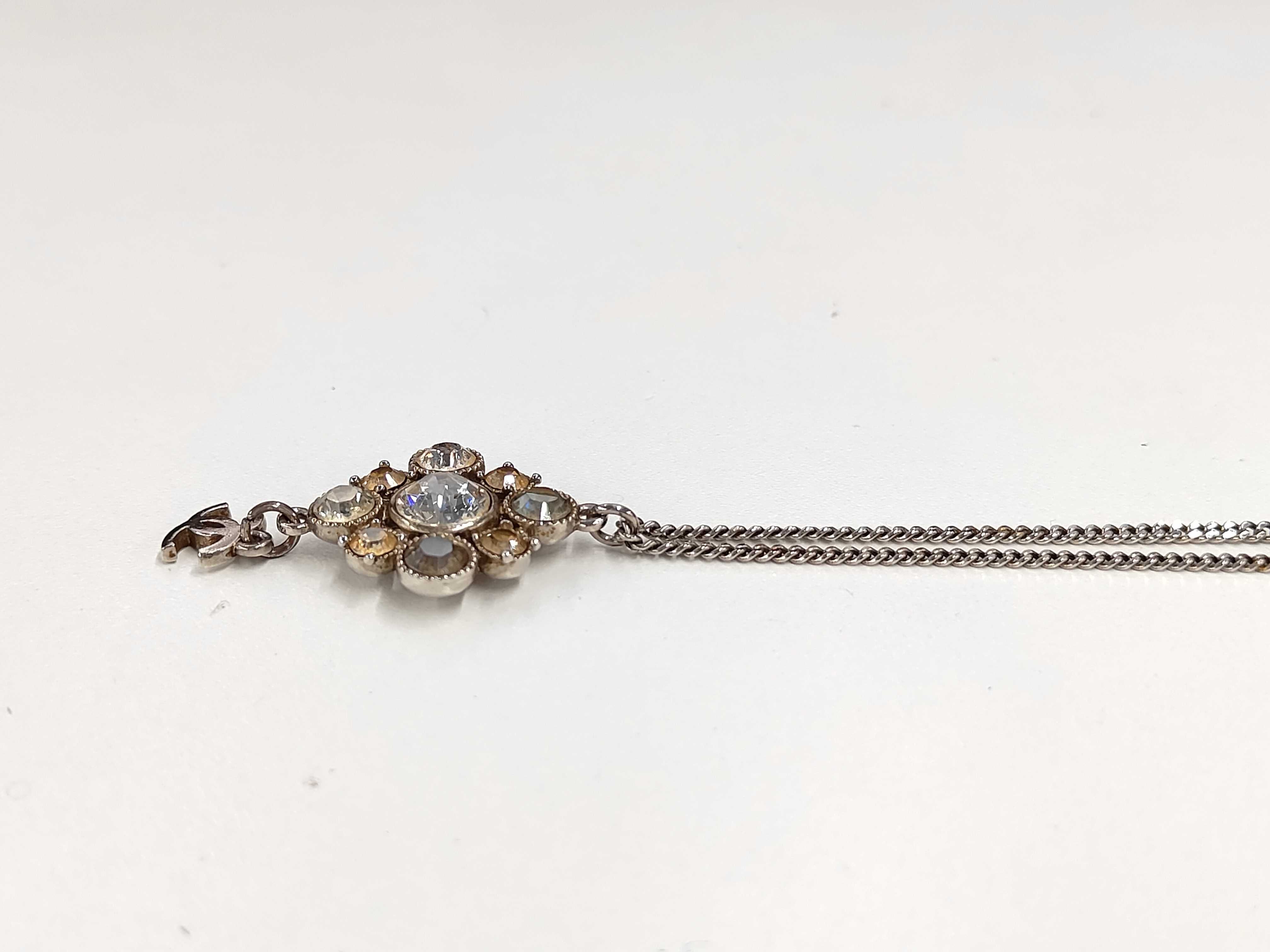 Coco Mark Necklace GP x Rhinestone 11V Necklace — view 3