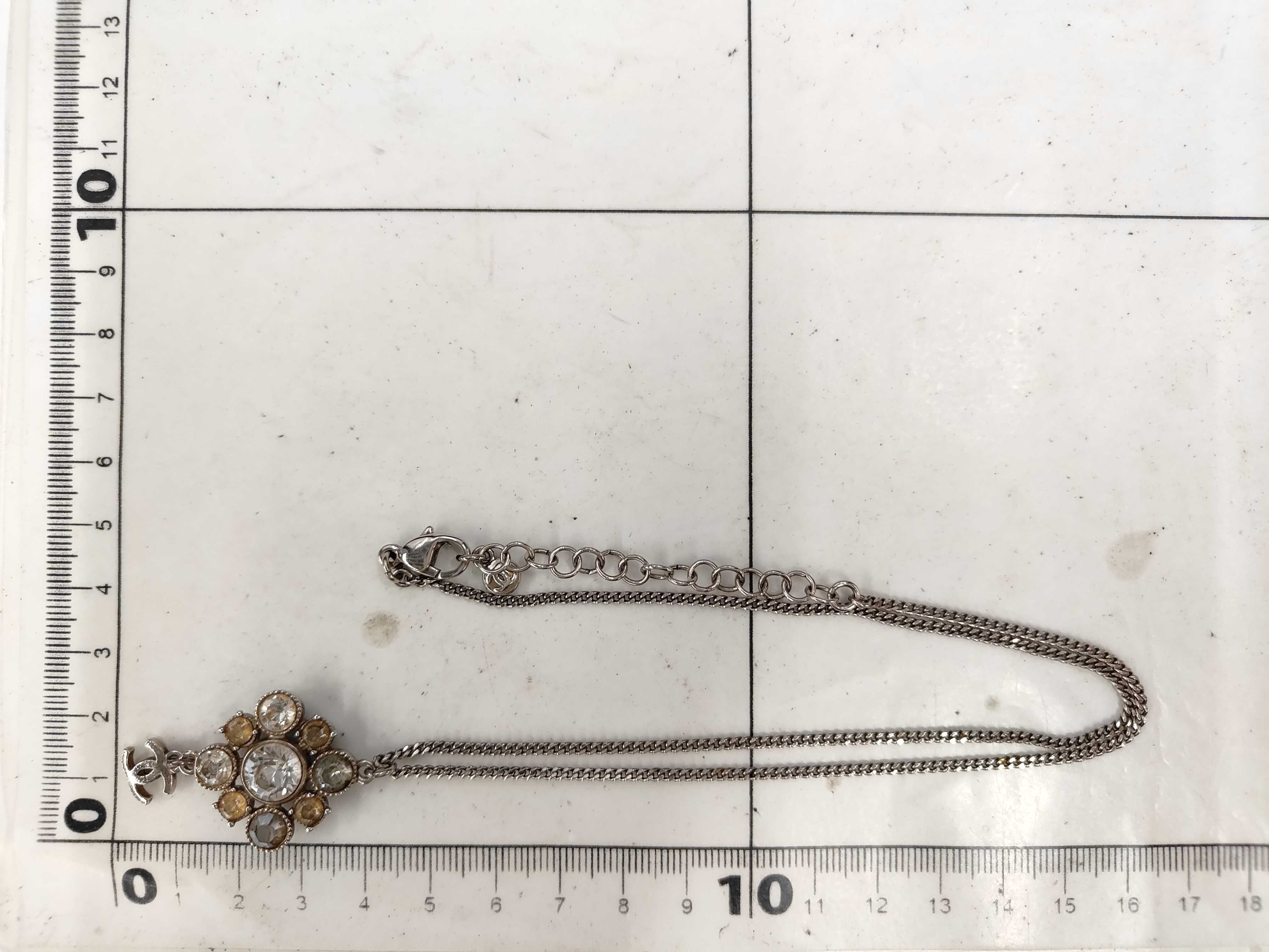 Coco Mark Necklace GP x Rhinestone 11V Necklace — view 5