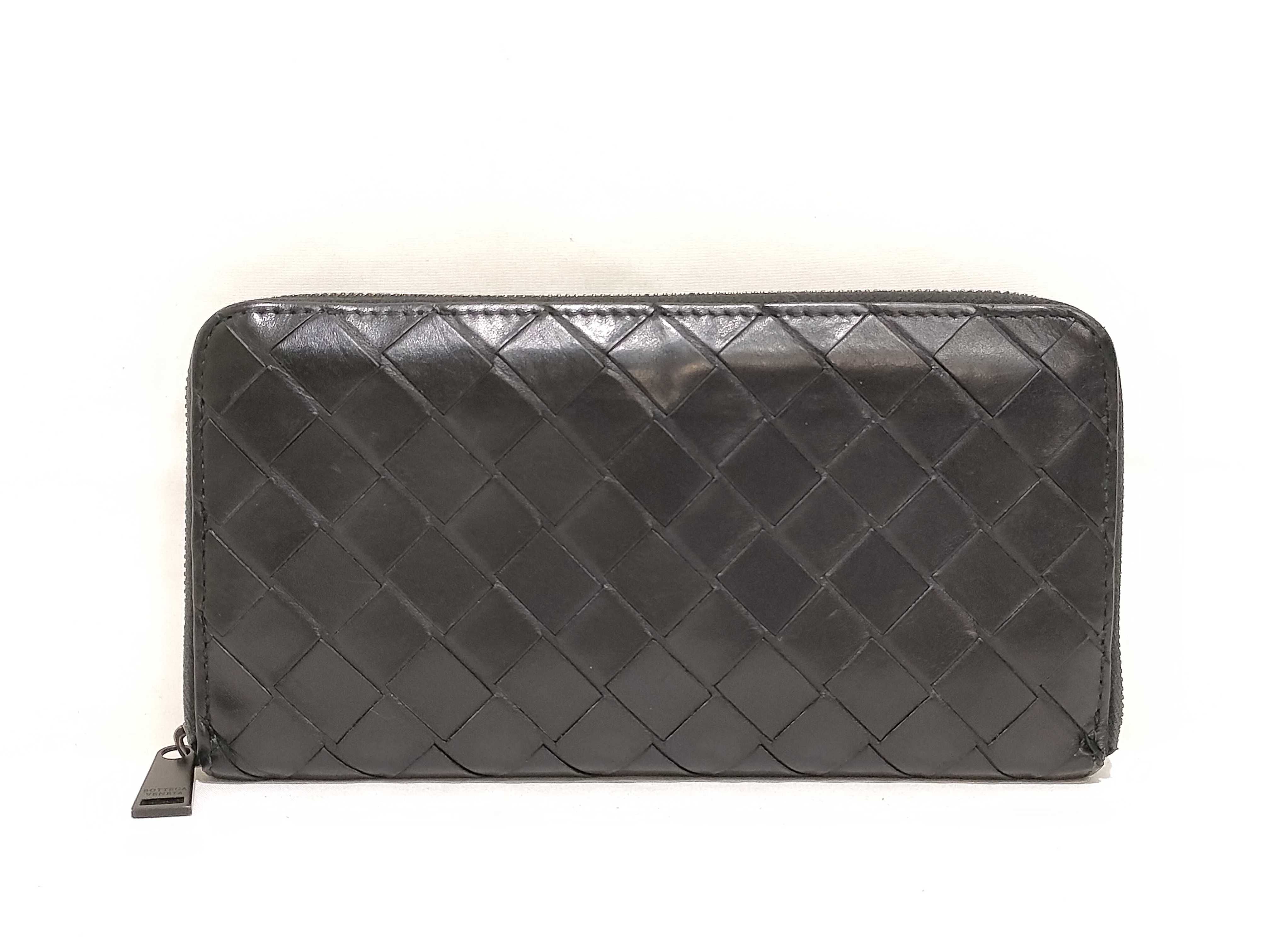 Intrecciato Round Long Wallet RFID Wallet