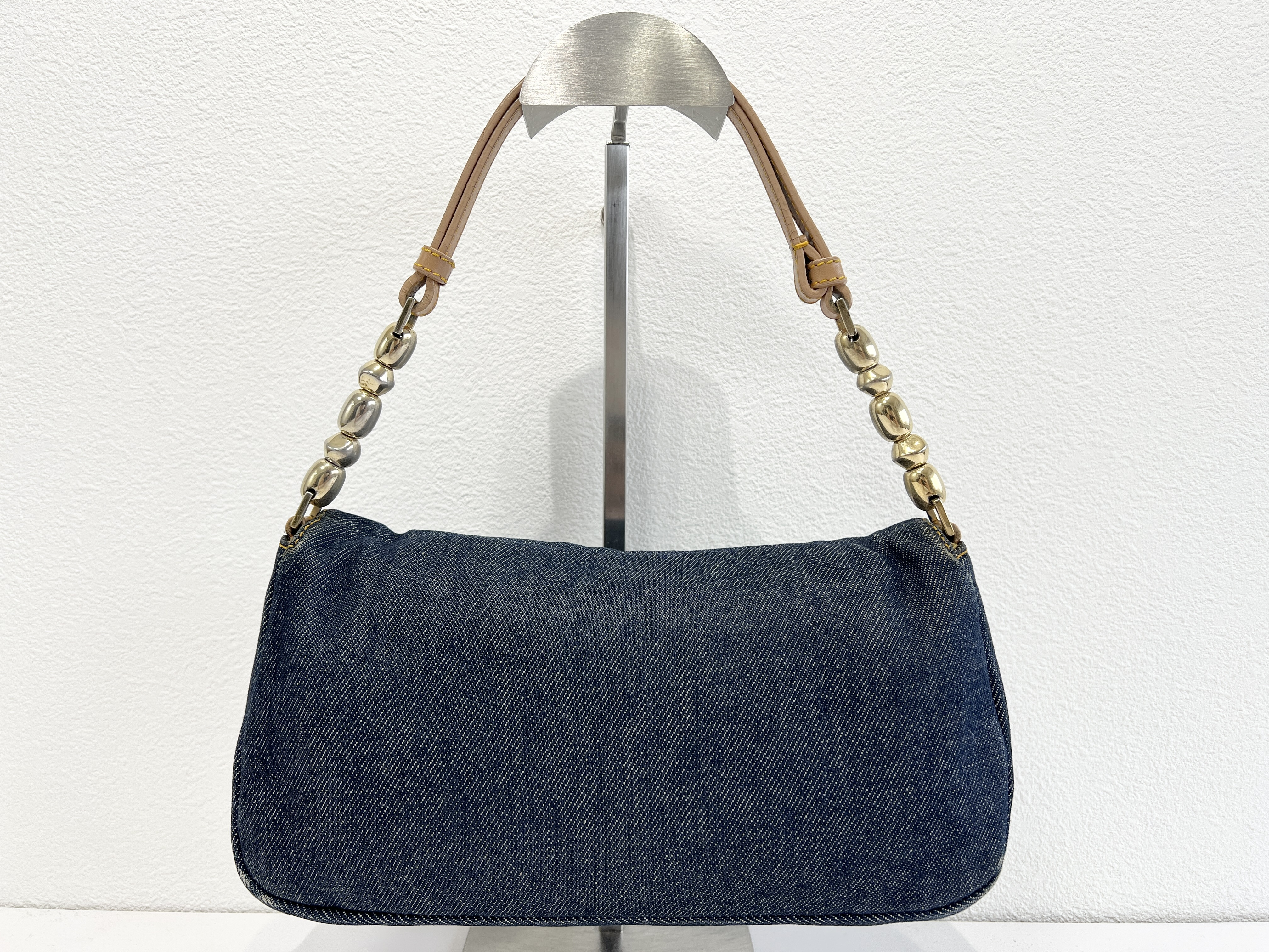 Maris Pearl Denim Accessory Pouch One Shoulder Bag Handbag Shoulder Bag — view 2