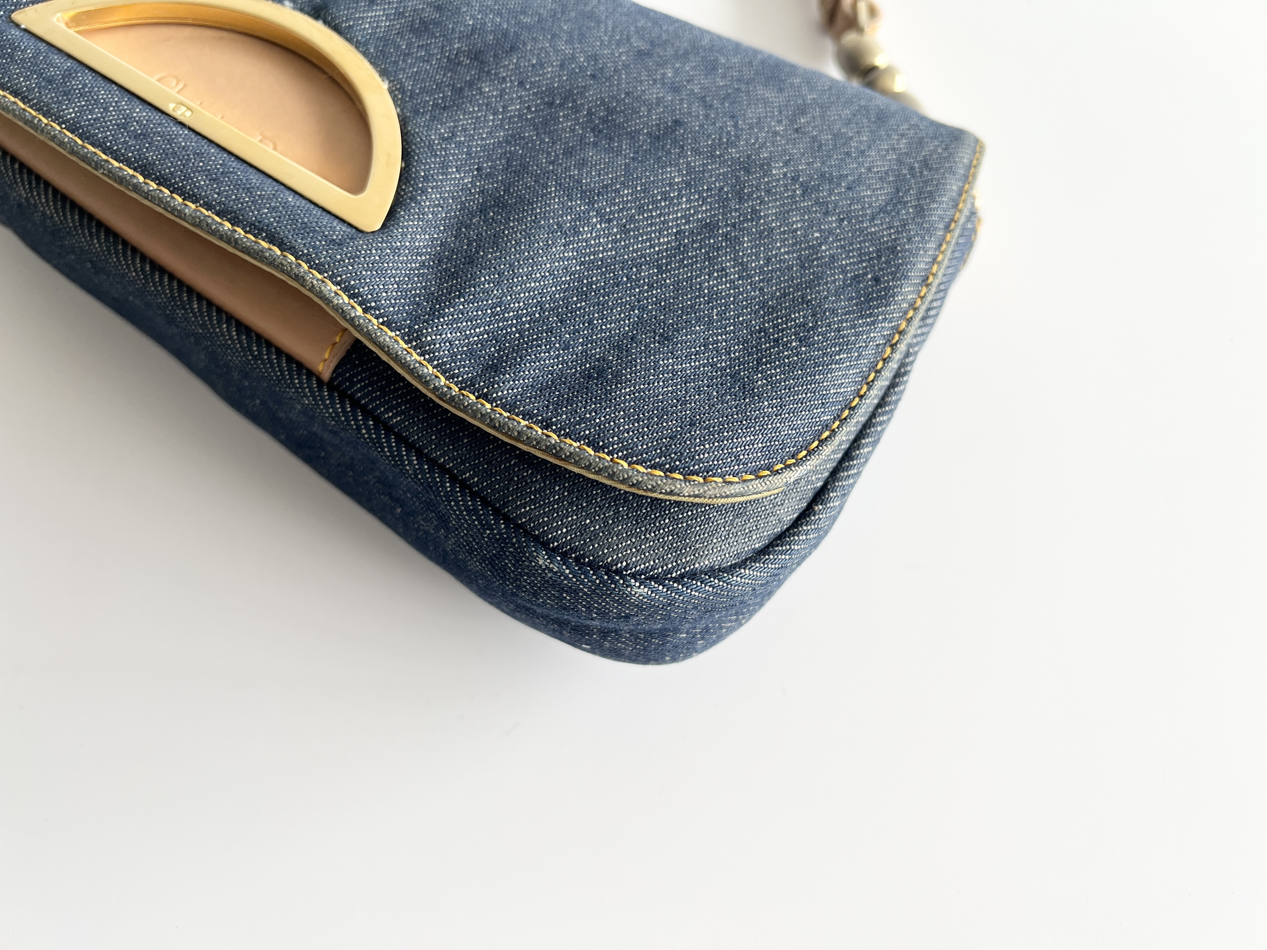 Maris Pearl Denim Accessory Pouch One Shoulder Bag Handbag Shoulder Bag — view 11