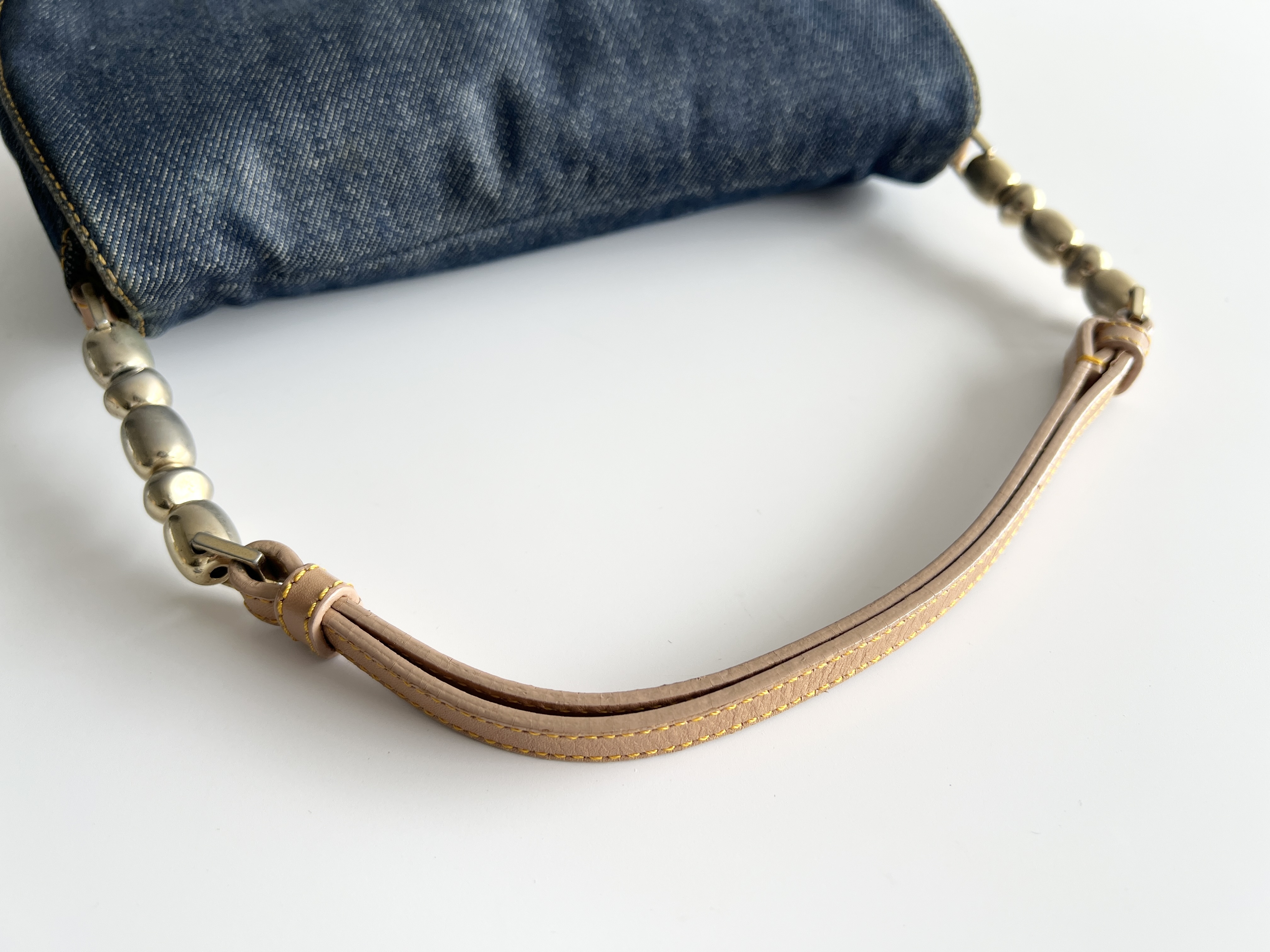 Maris Pearl Denim Accessory Pouch One Shoulder Bag Handbag Shoulder Bag — view 3