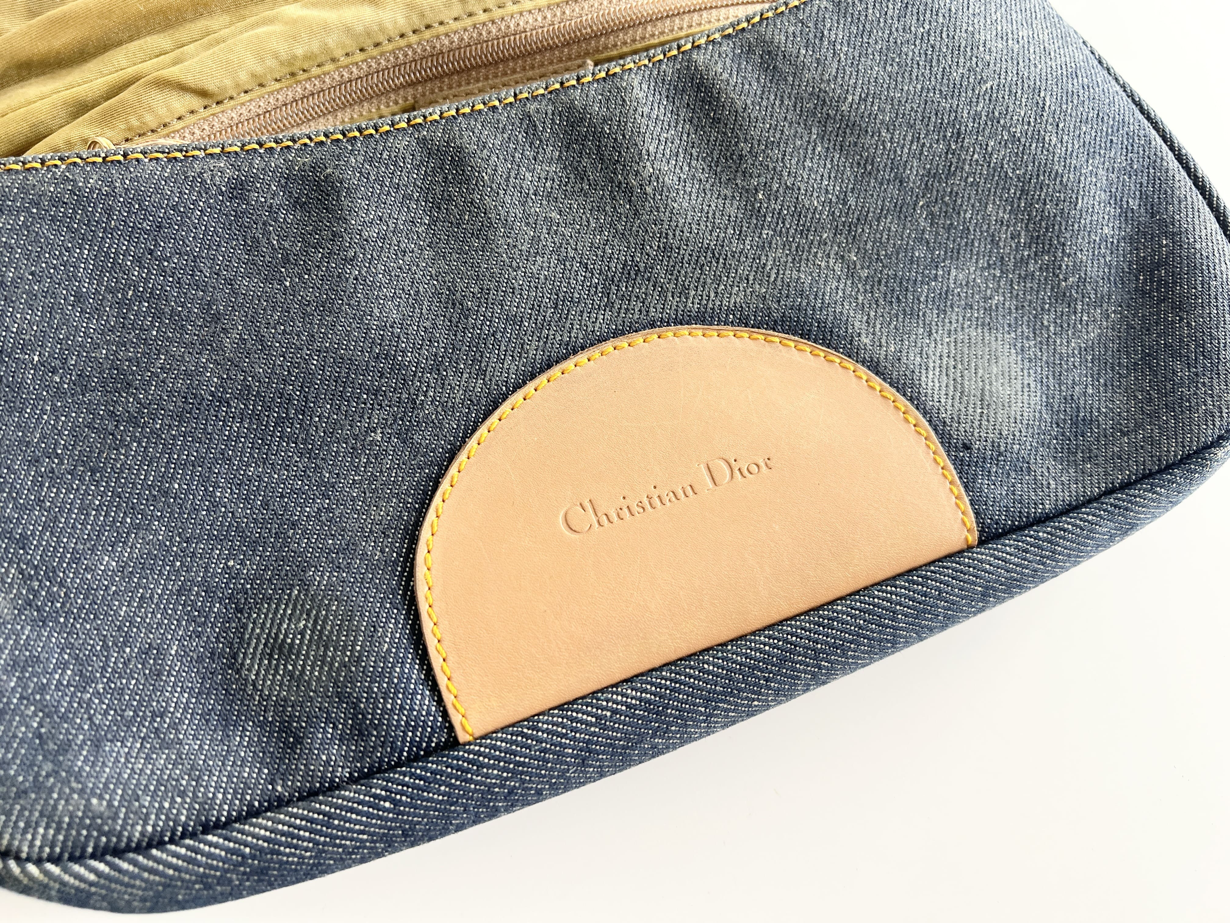 Maris Pearl Denim Accessory Pouch One Shoulder Bag Handbag Shoulder Bag — view 4
