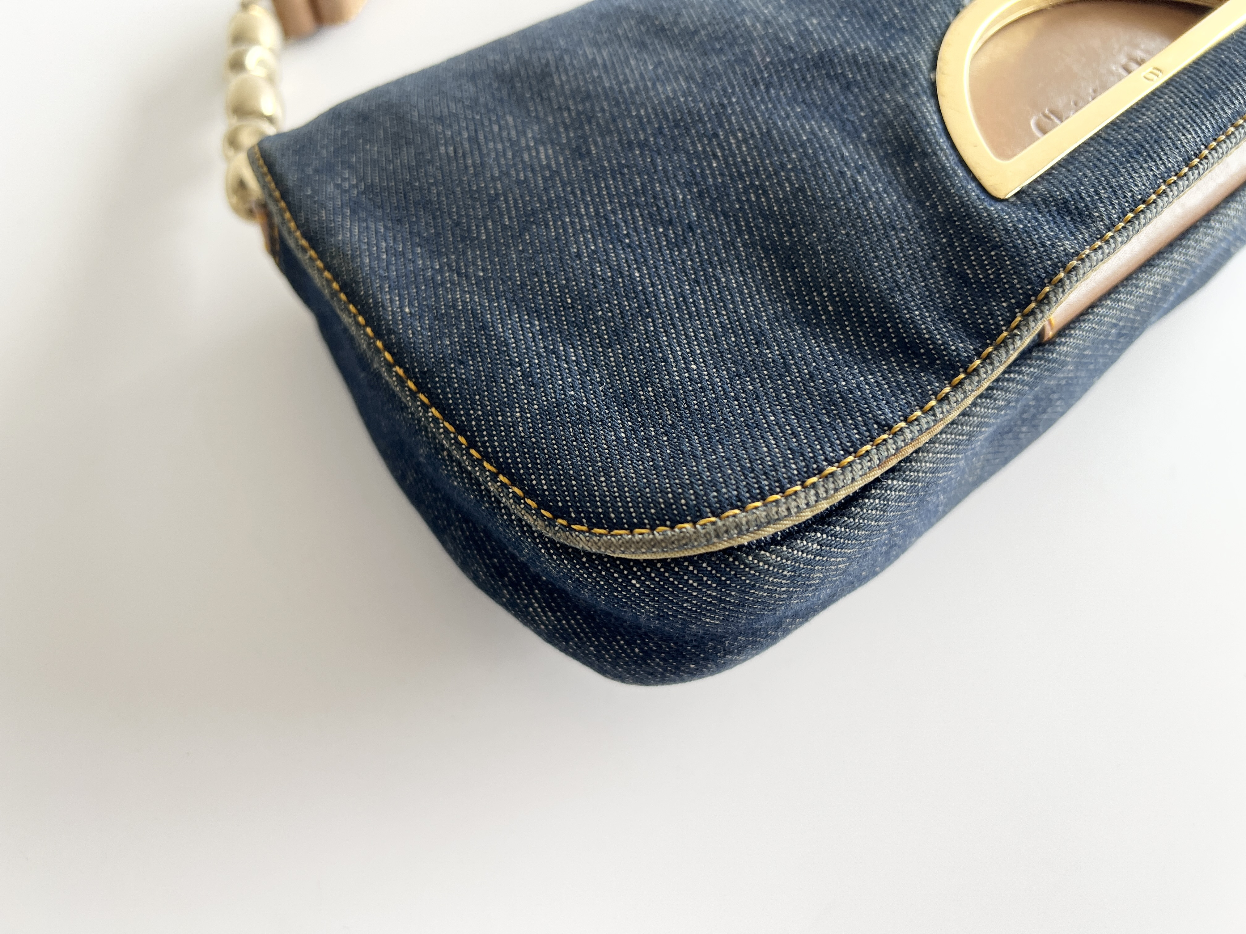 Maris Pearl Denim Accessory Pouch One Shoulder Bag Handbag Shoulder Bag — view 10